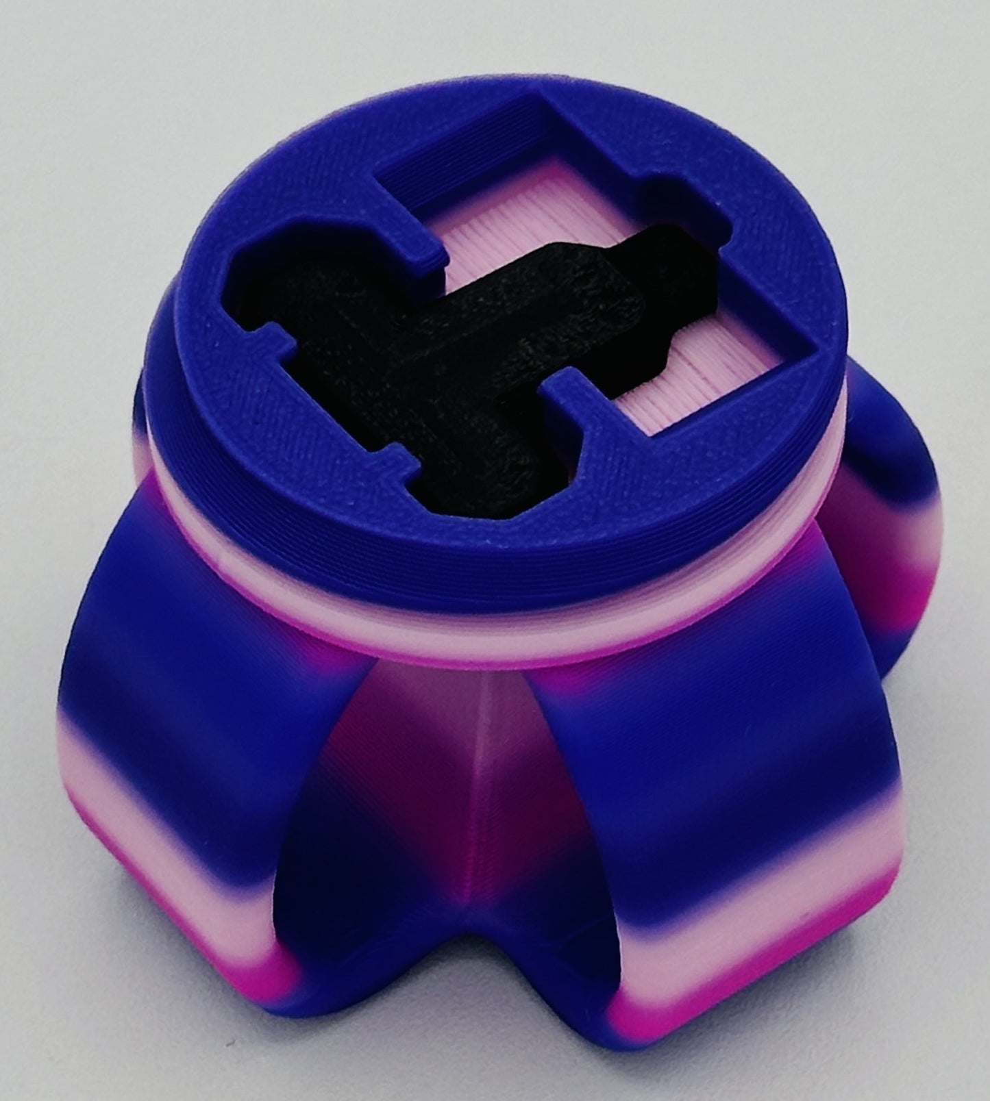 Black & Purple Rainbow Annoying Gift Box 4x4x3" with 20 bolts + 3 Mini Figures