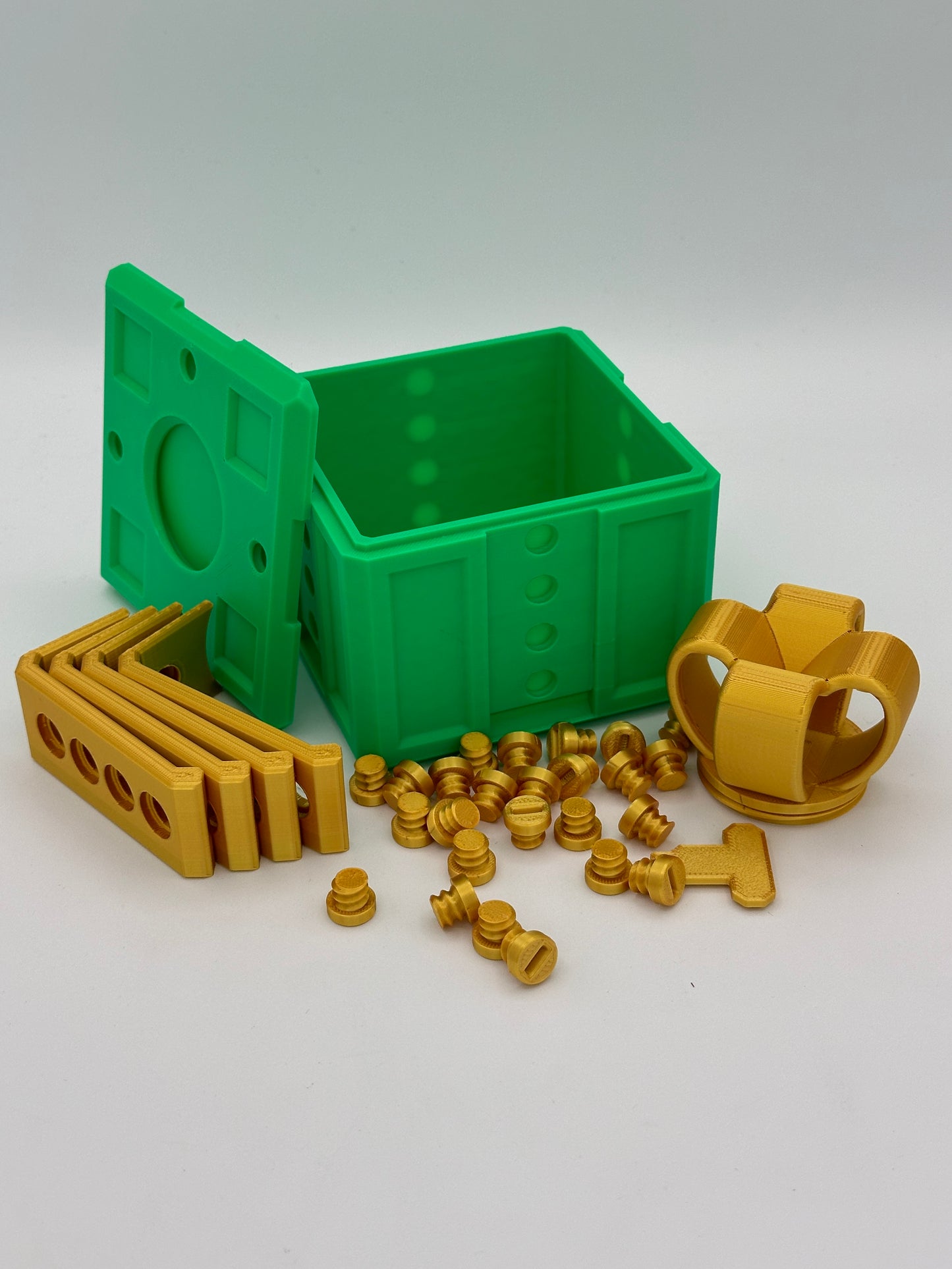 20 bolt Green & Gold Annoying Gift Box