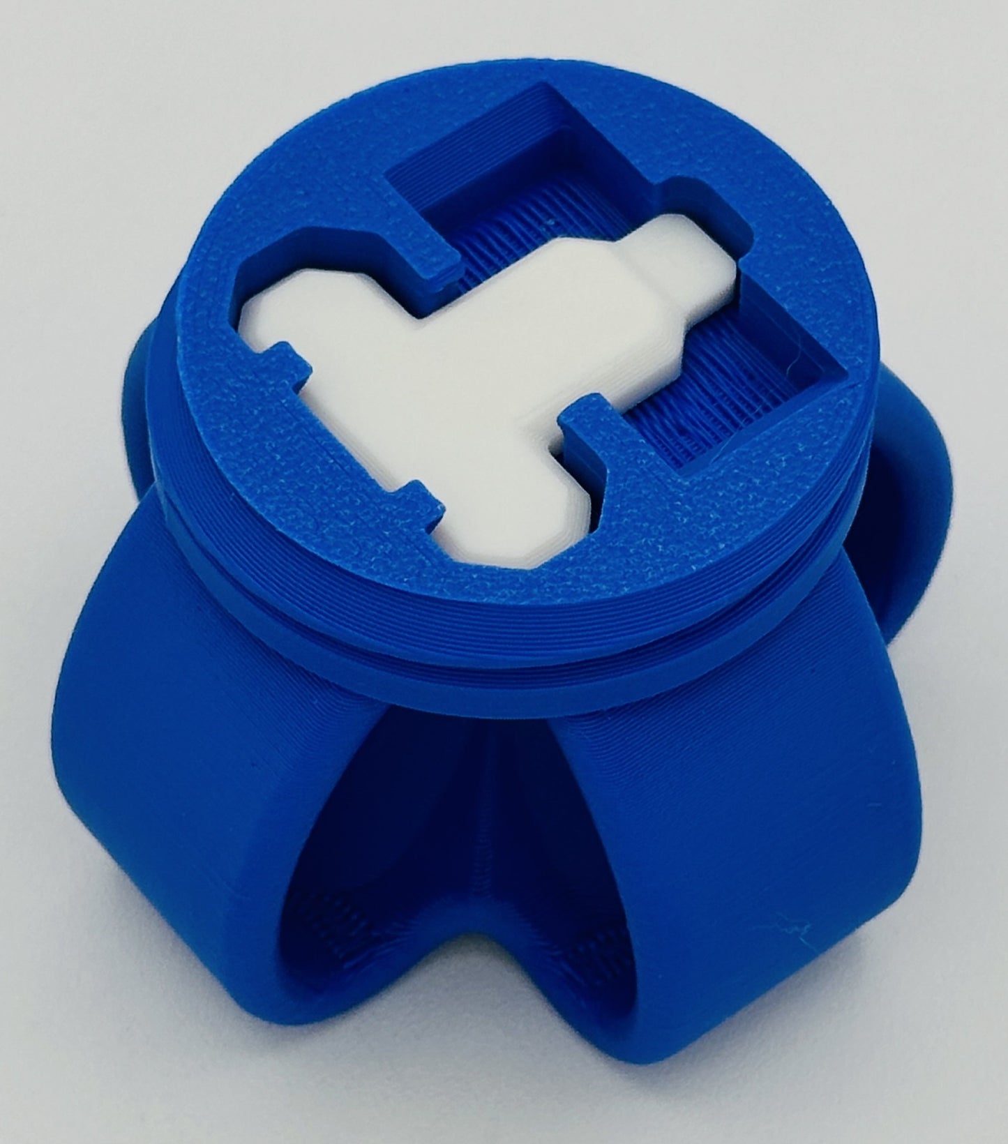 White & Blue Annoying Gift Box 4x4x3" with 20 bolts + 3 Mini Figures