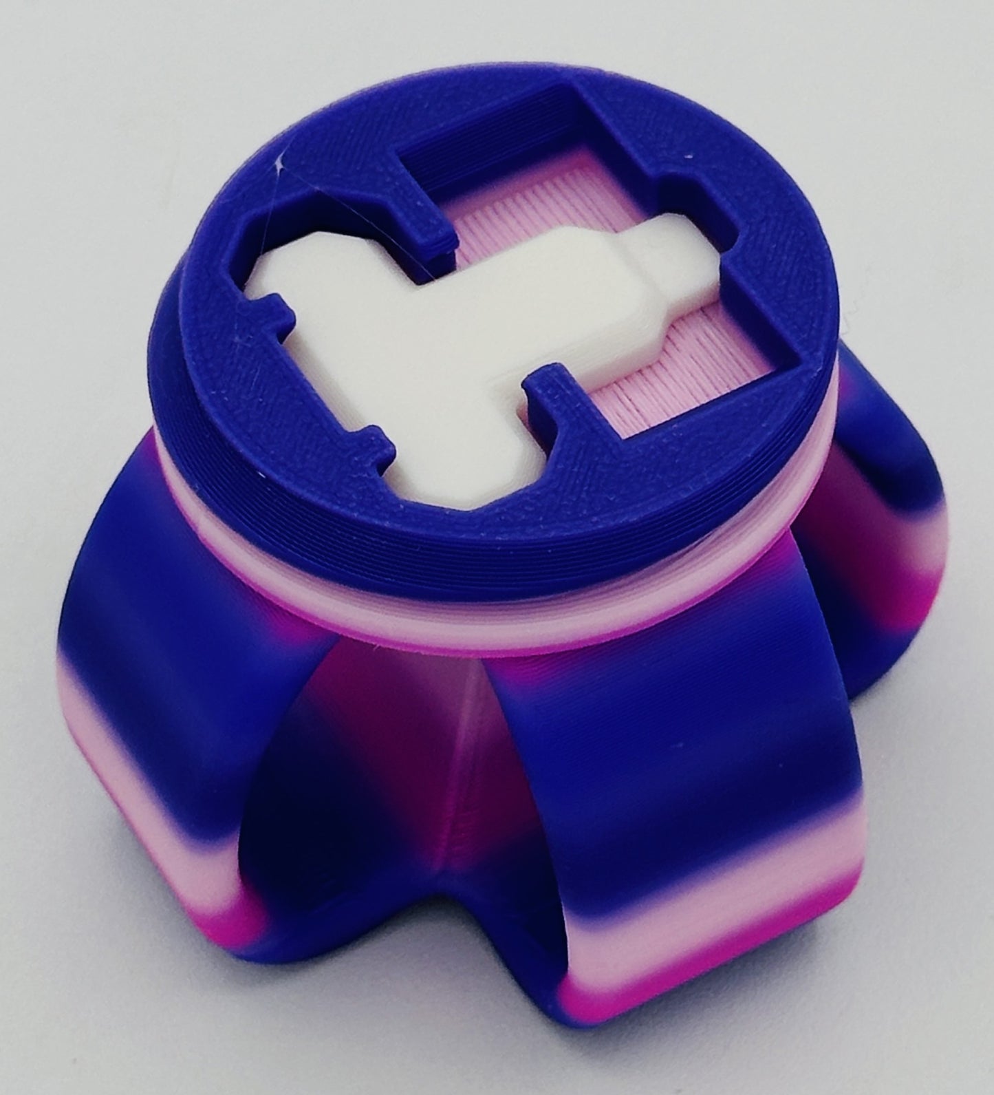 White & Purple Rainbow Annoying Gift Box 4x4x3" with 20 bolts + 3 Mini Figures