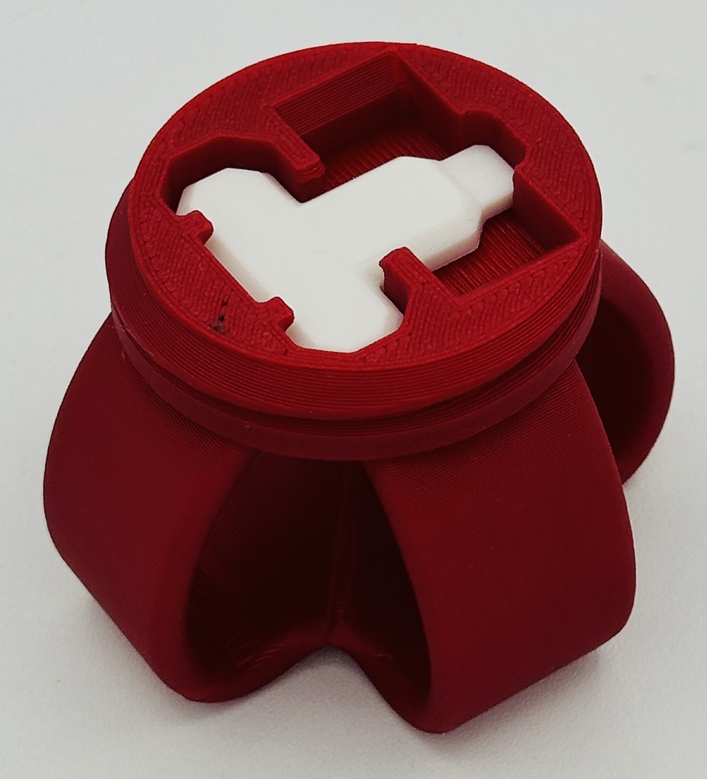 White & Red Annoying Gift Box 4x4x3" with 20 bolts + 3 Mini Figures