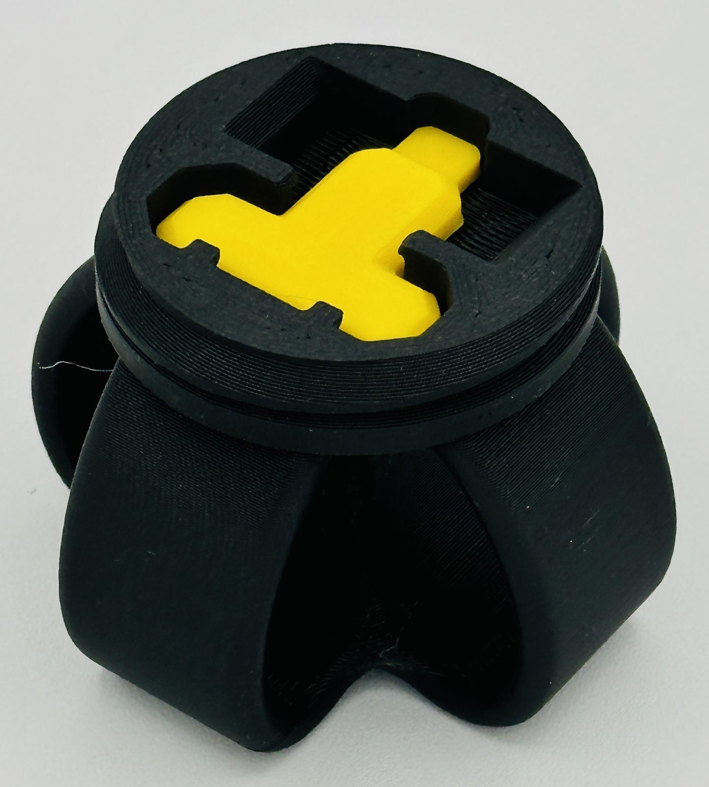 Yellow & Black Annoying Gift Box 4x4x3" with 20 bolts + 3 Mini Figures