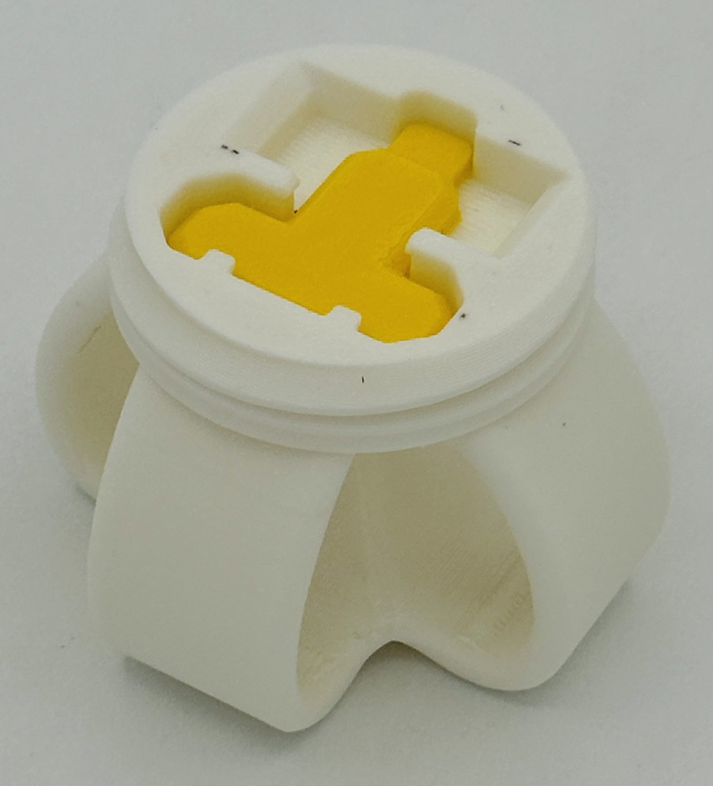 Yellow & White Annoying Gift Box 4x4x3" with 20 bolts + 3 Mini Figures