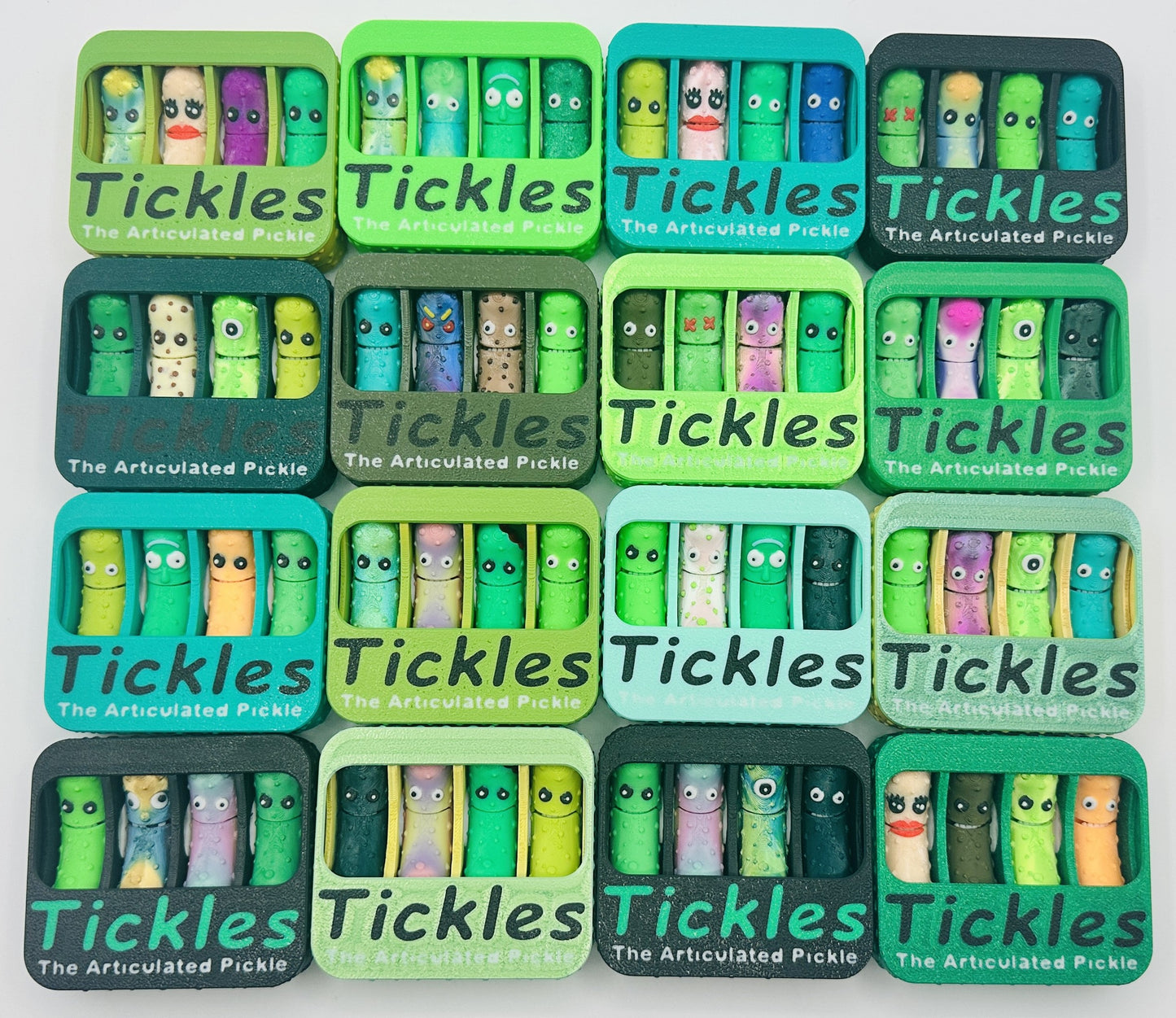 Tickles, the Articulated Pickle - 4-pack Box