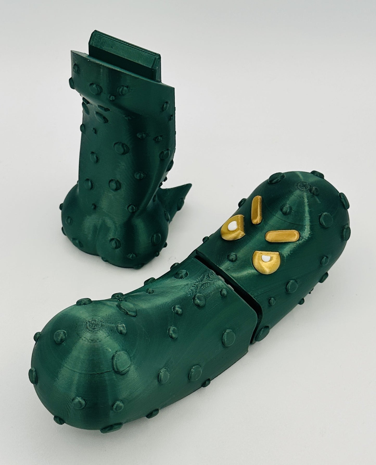 Angry Pickle - 7" Articulated Tickle Pickle with Butt stand