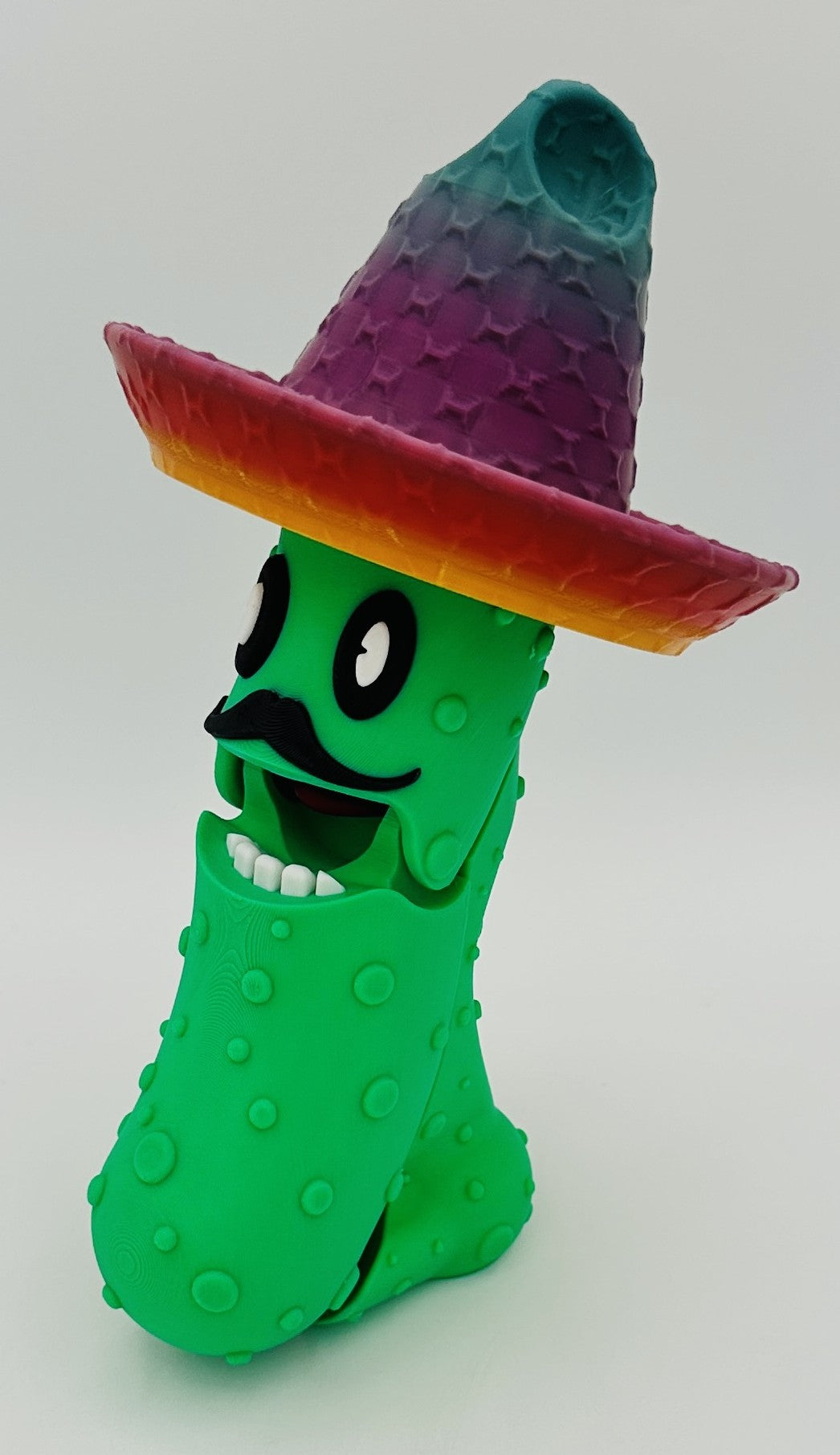 Pedro Pickle - 7" Articulated Tickle Pickle with Butt stand
