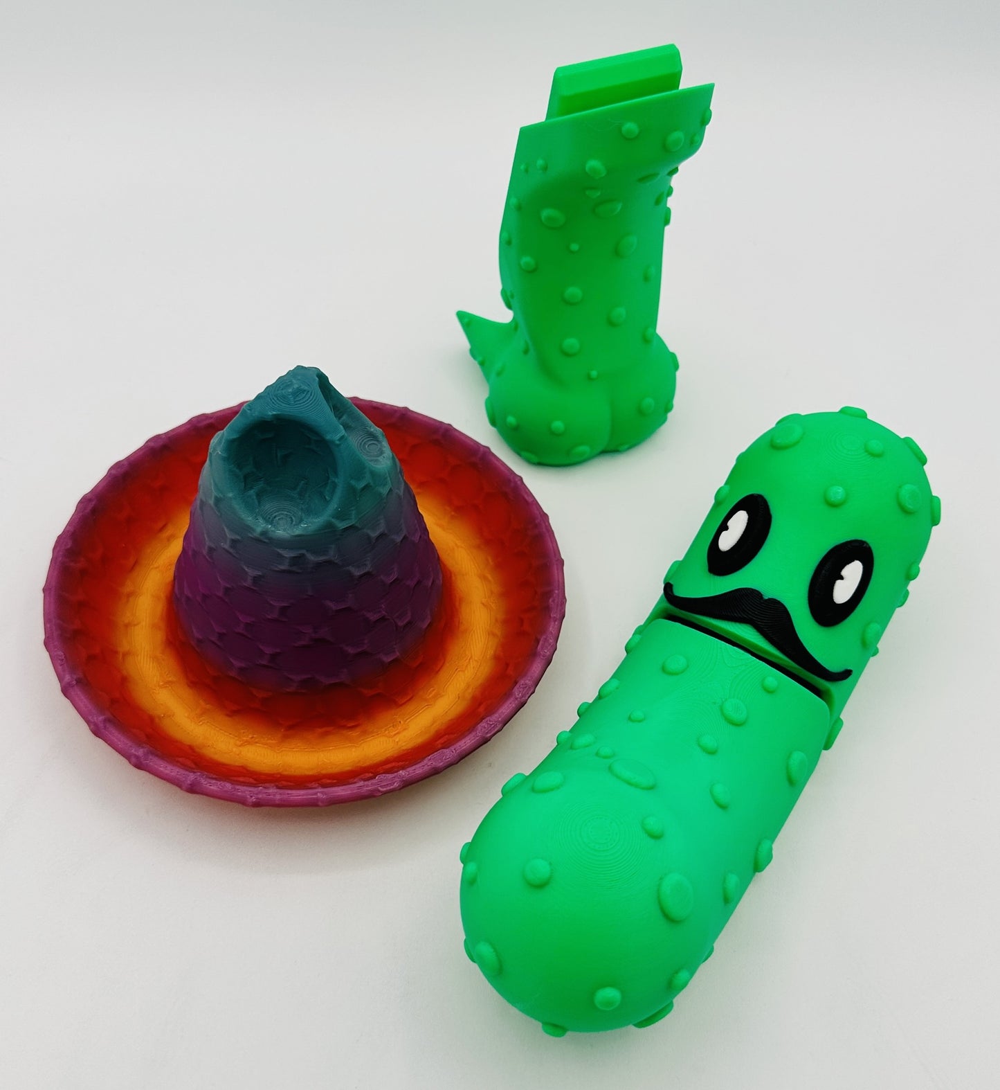 Pedro Pickle - 7" Articulated Tickle Pickle with Butt stand