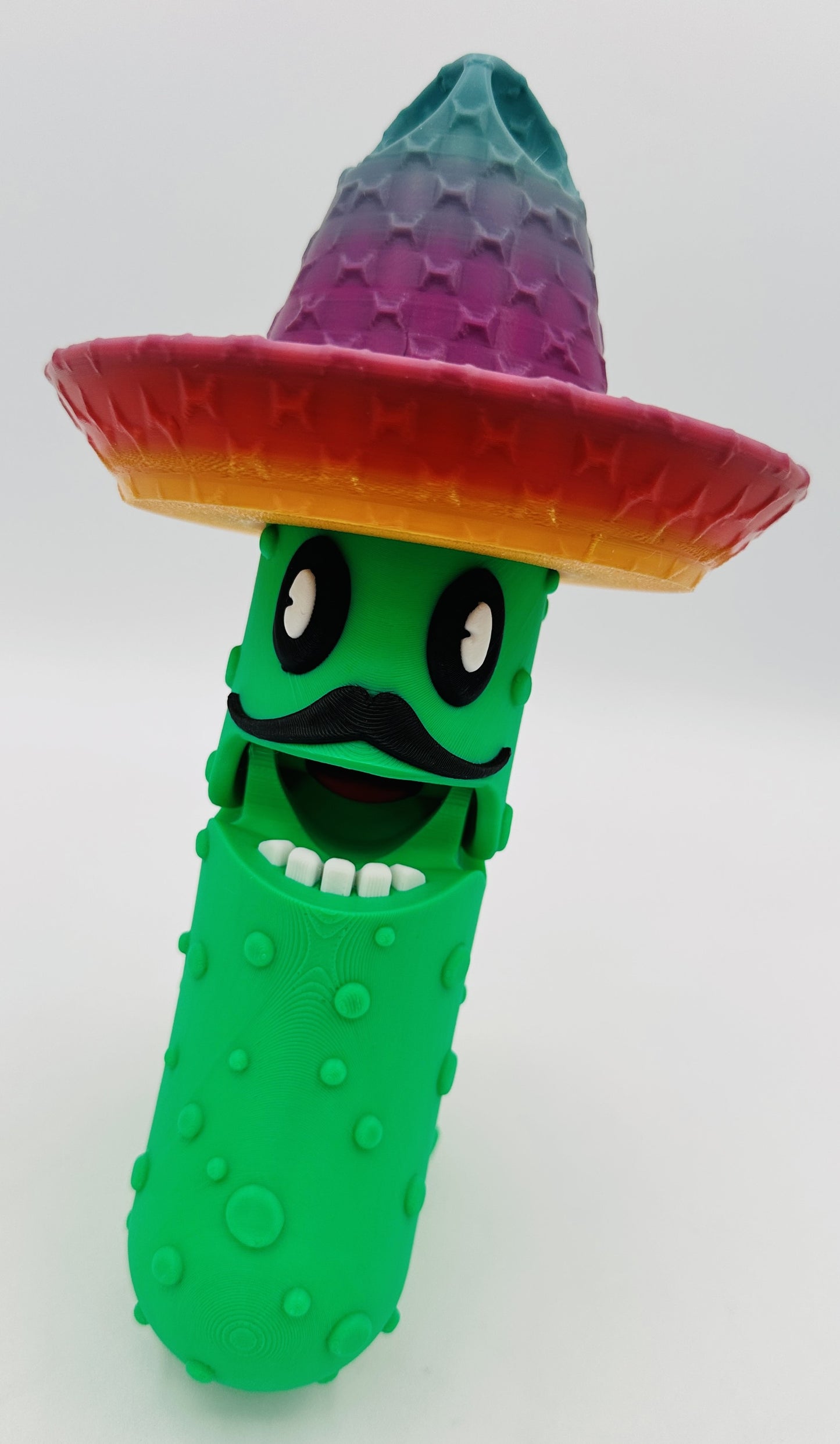 Pedro Pickle - 7" Articulated Tickle Pickle with Butt stand