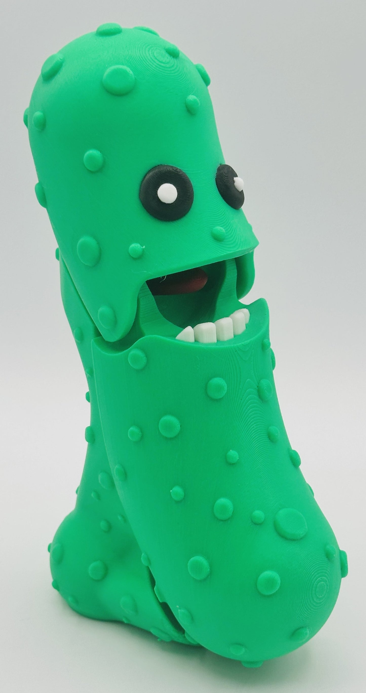 Green - 7" Articulated Tickle Pickle with Butt stand
