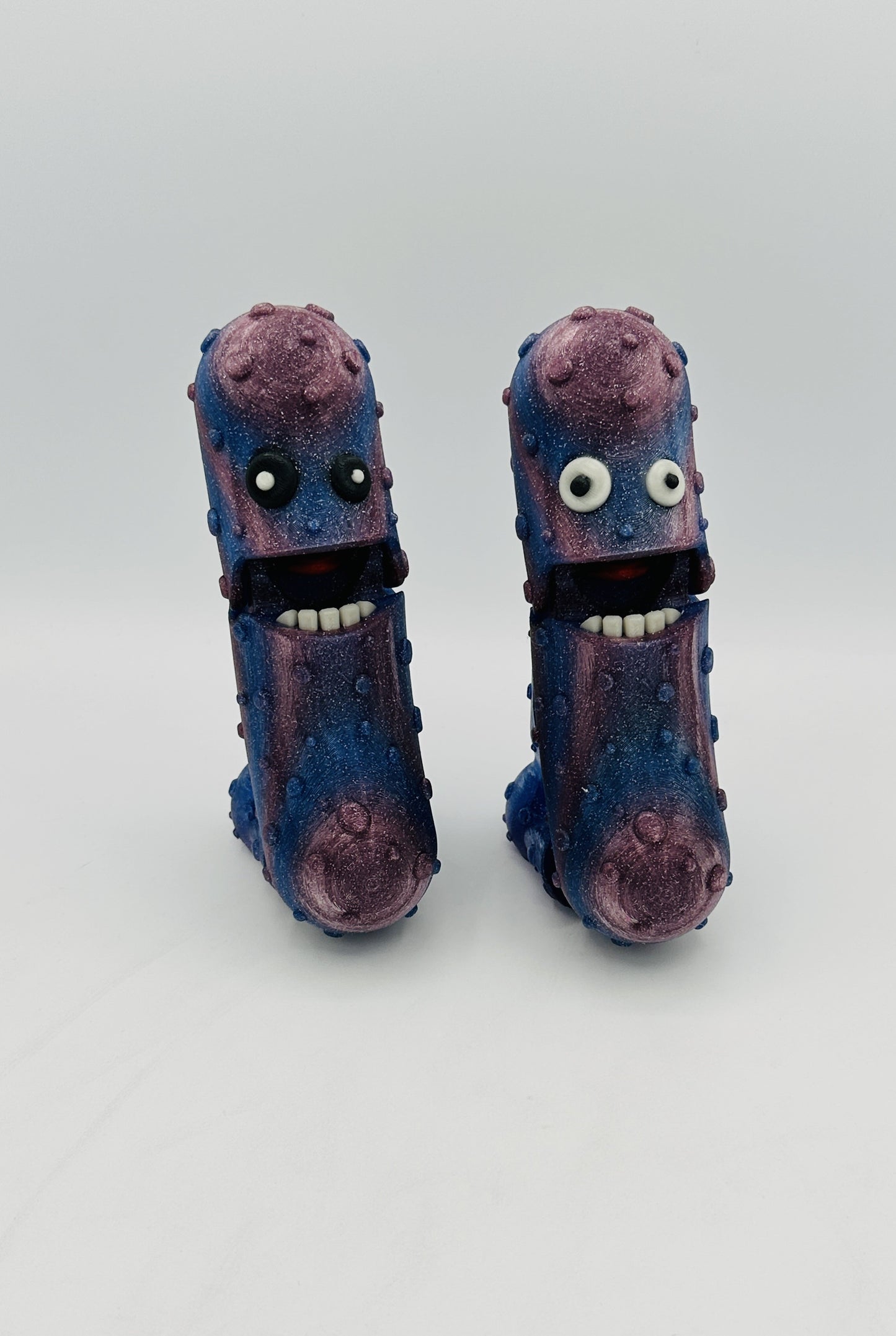 Midnight Glow - 7" Articulated Tickle Pickle with Butt stand