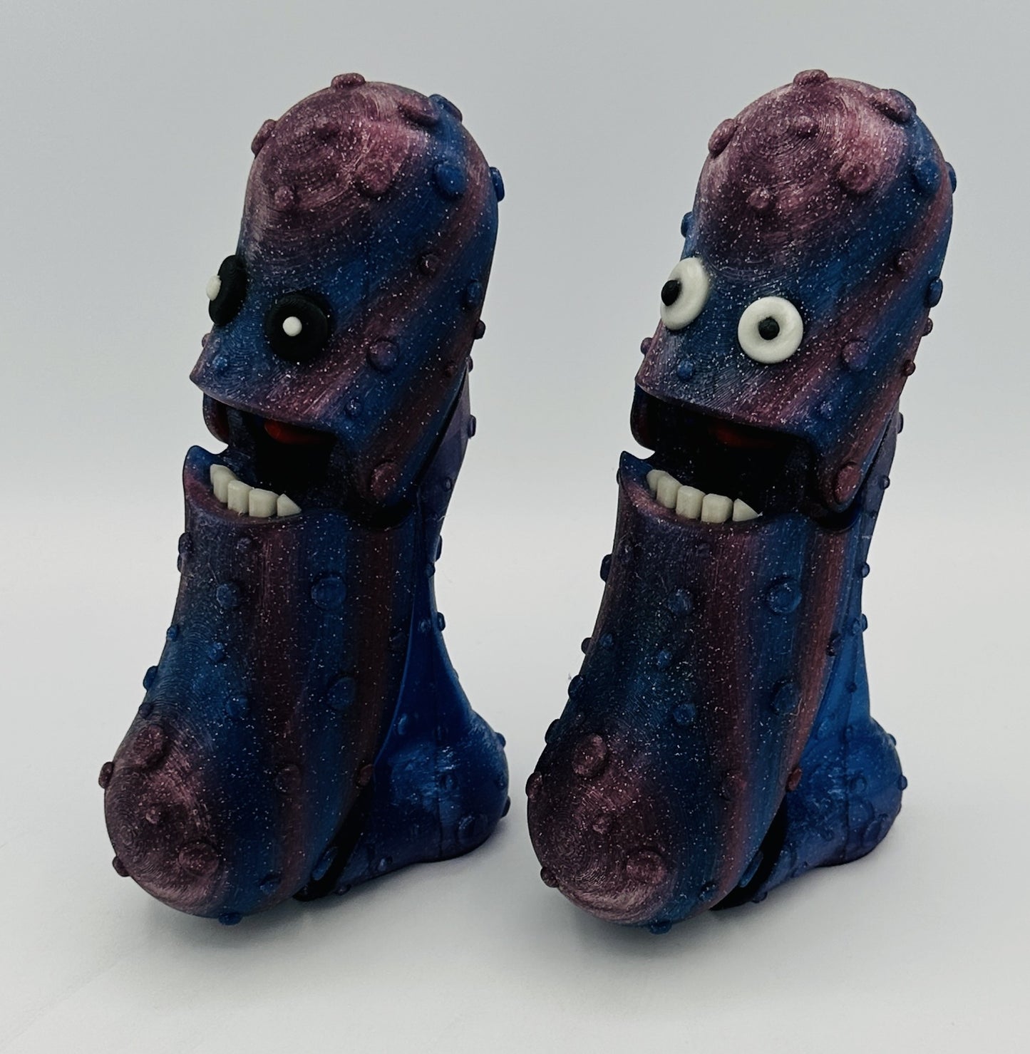 Midnight Glow - 7" Articulated Tickle Pickle with Butt stand