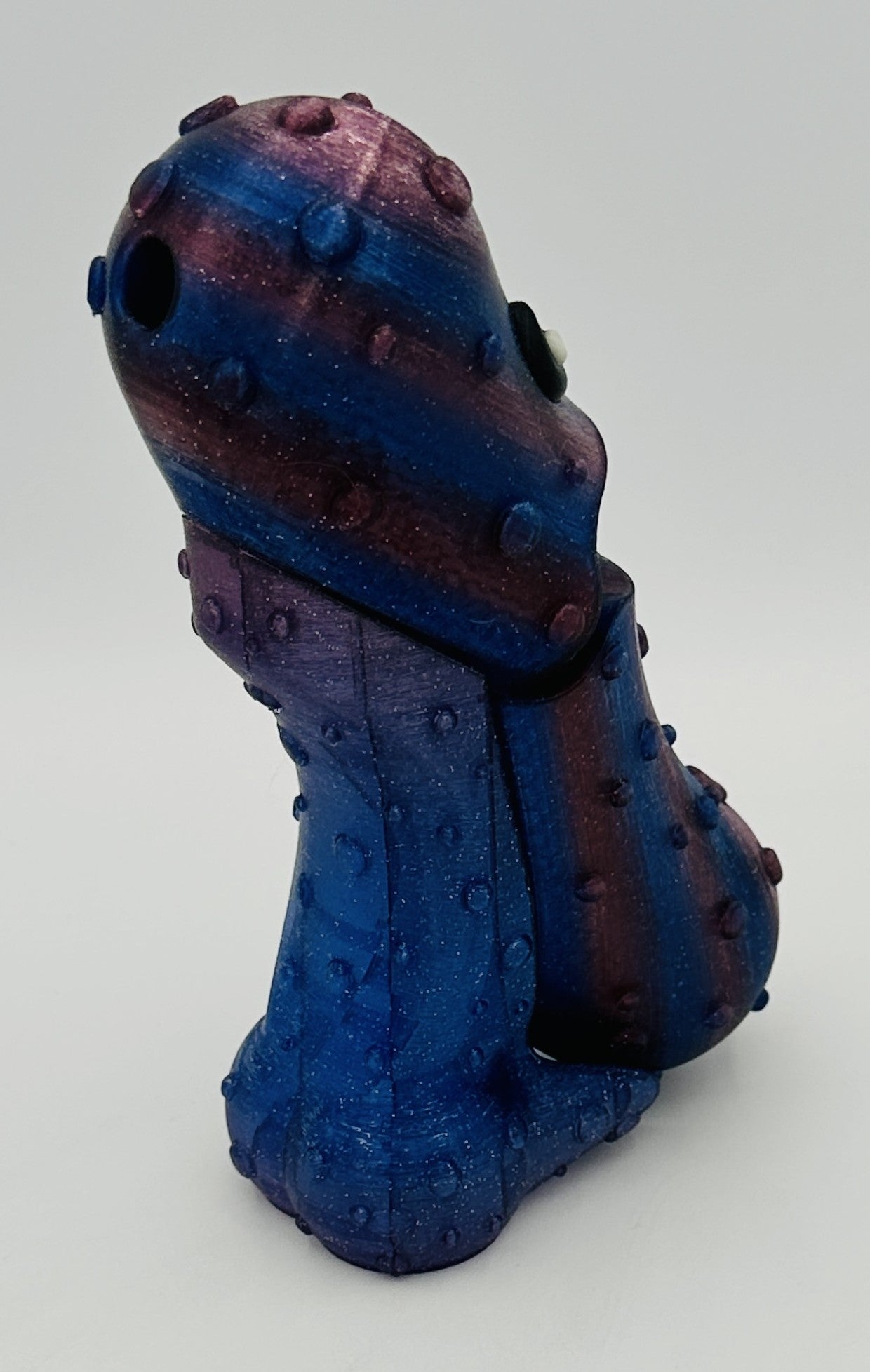 Midnight Glow - 7" Articulated Tickle Pickle with Butt stand
