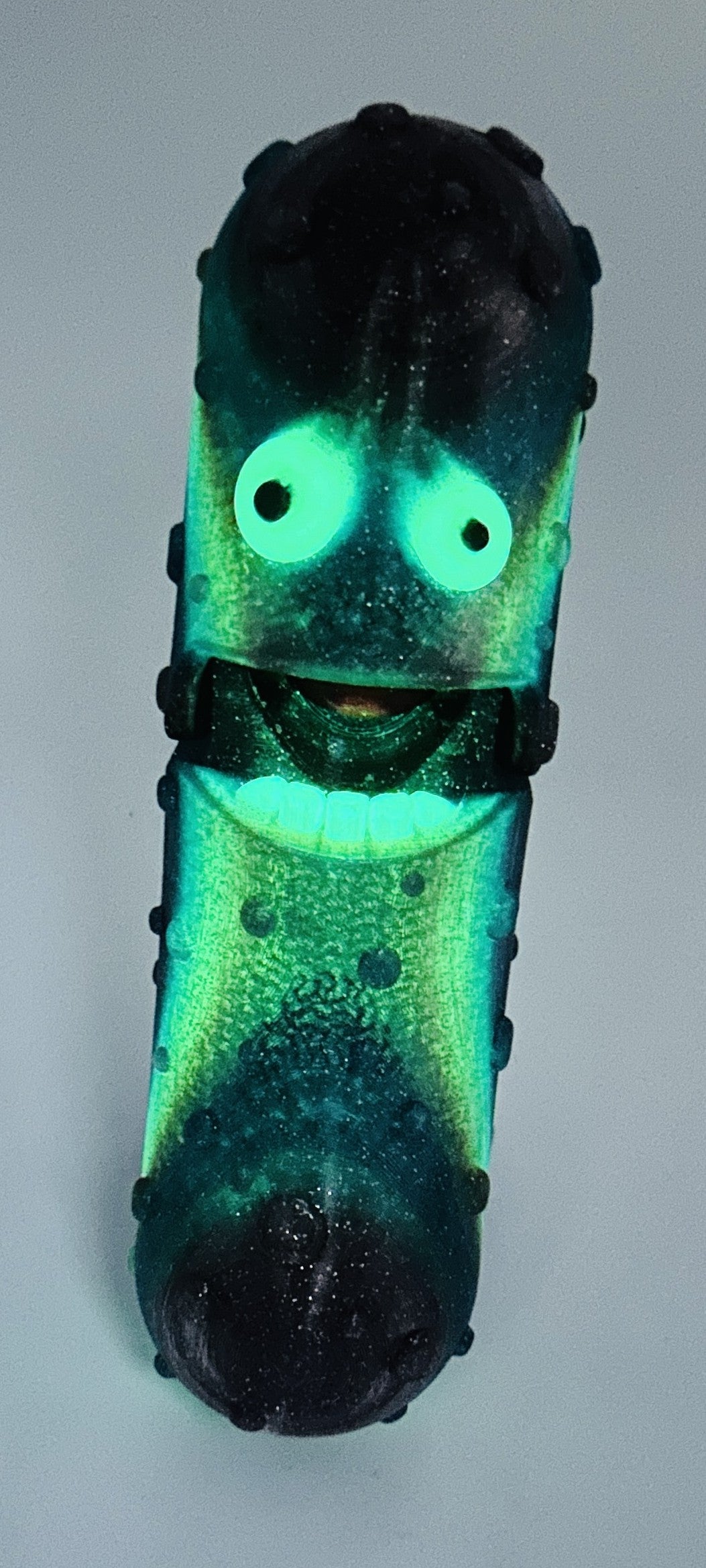 Midnight Glow - 7" Articulated Tickle Pickle with Butt stand