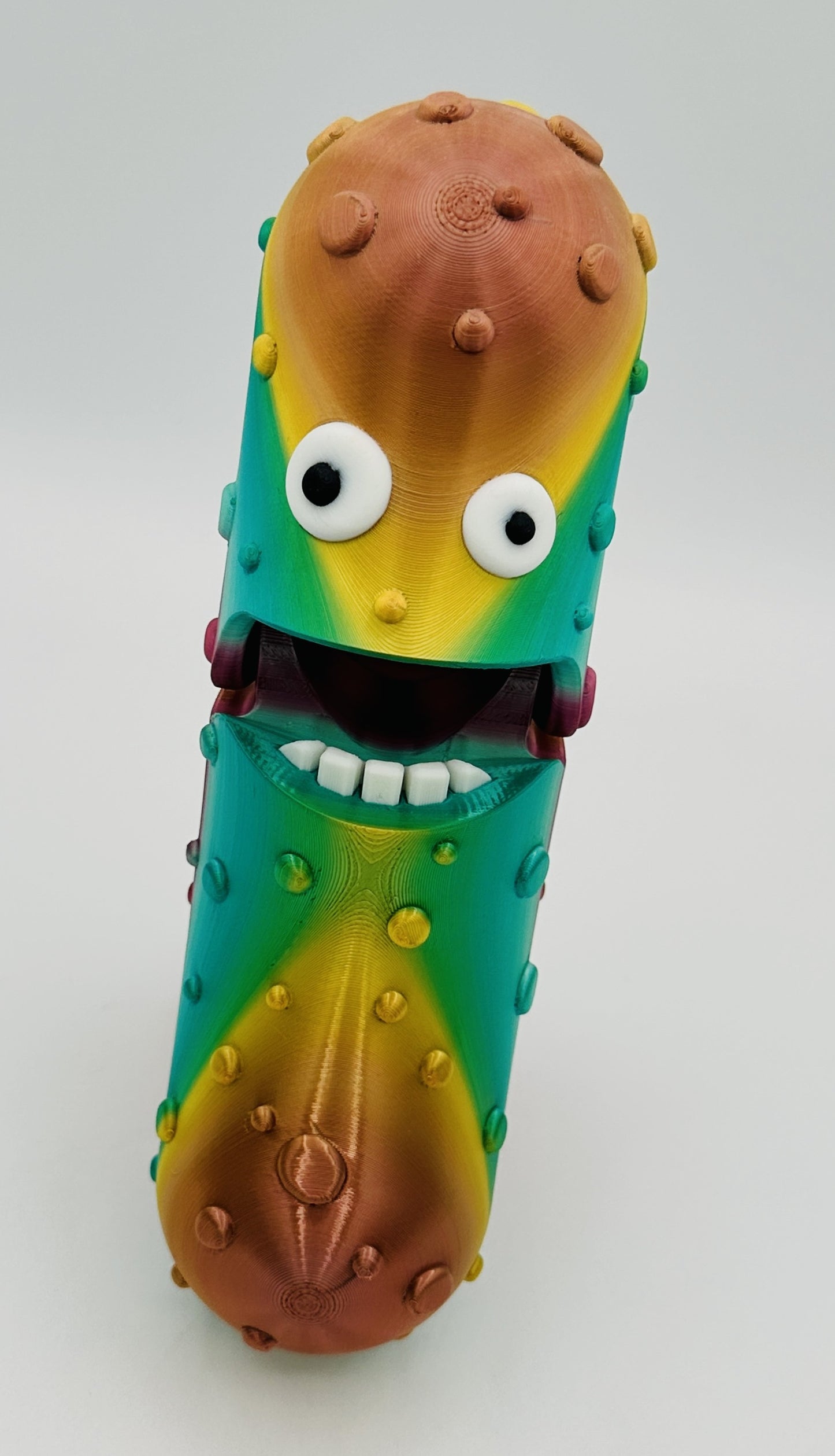 Metallic Rainbow - 7" Articulated Tickle Pickle with Butt stand