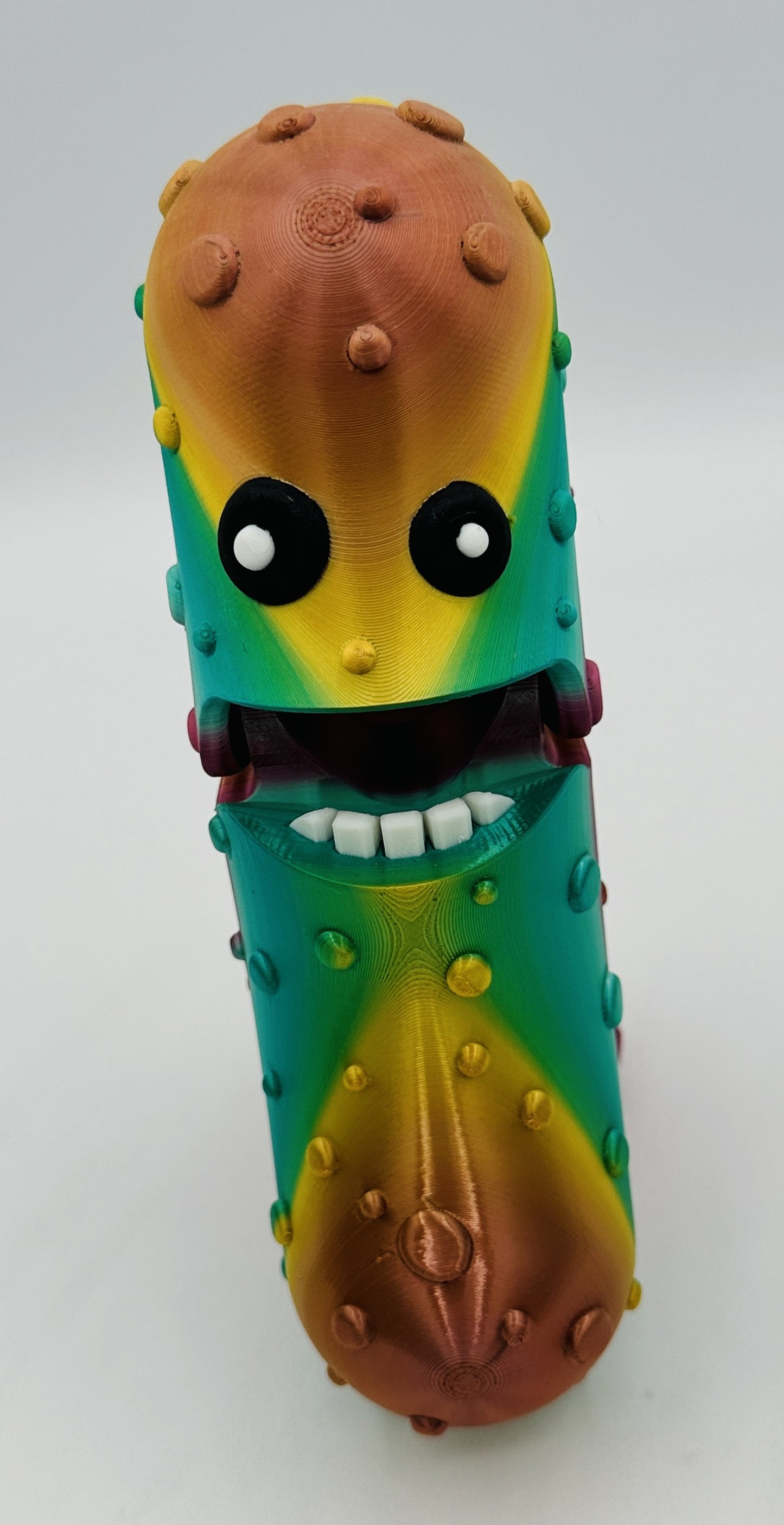 Metallic Rainbow - 7" Articulated Tickle Pickle with Butt stand