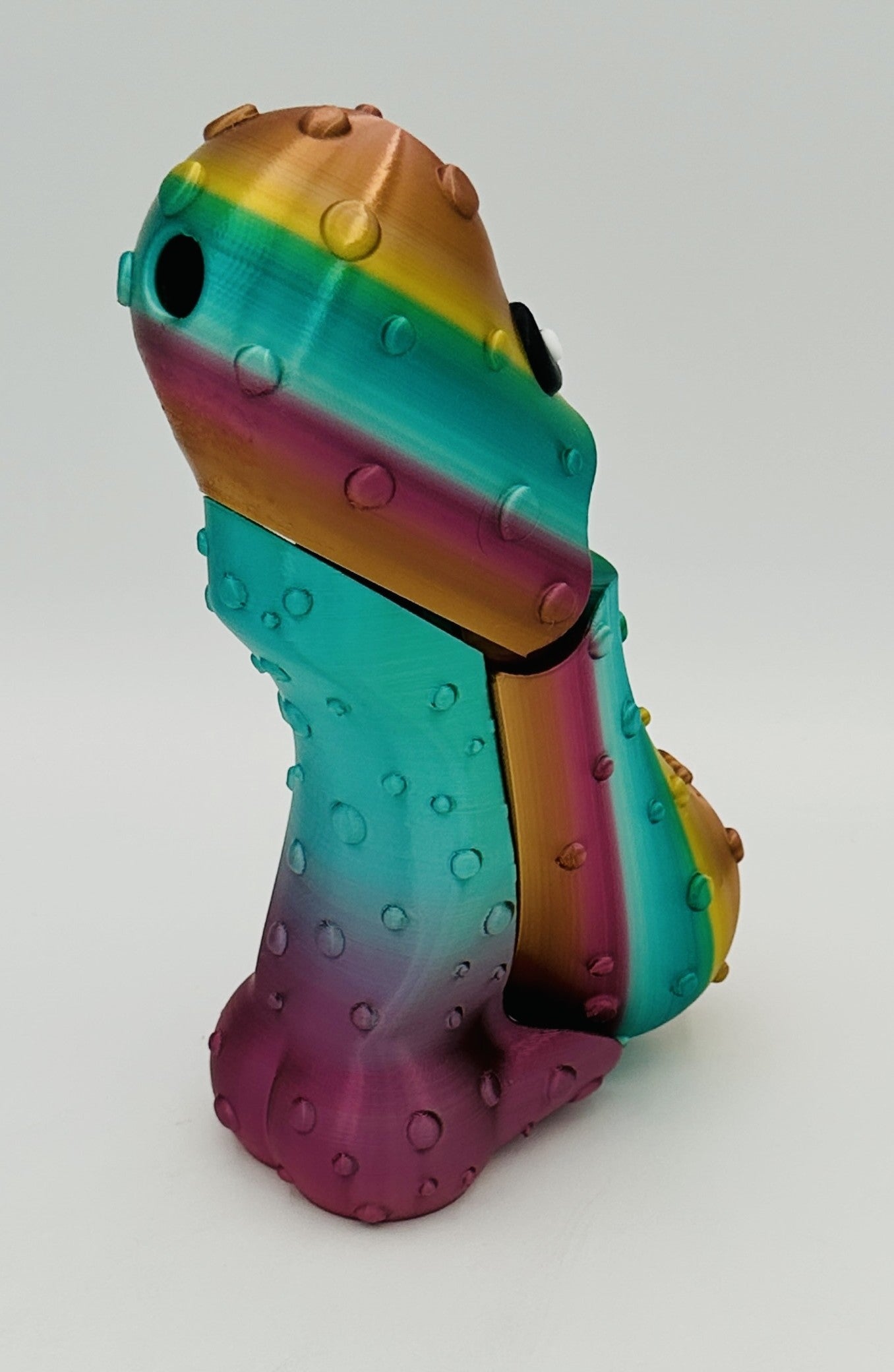 Metallic Rainbow - 7" Articulated Tickle Pickle with Butt stand