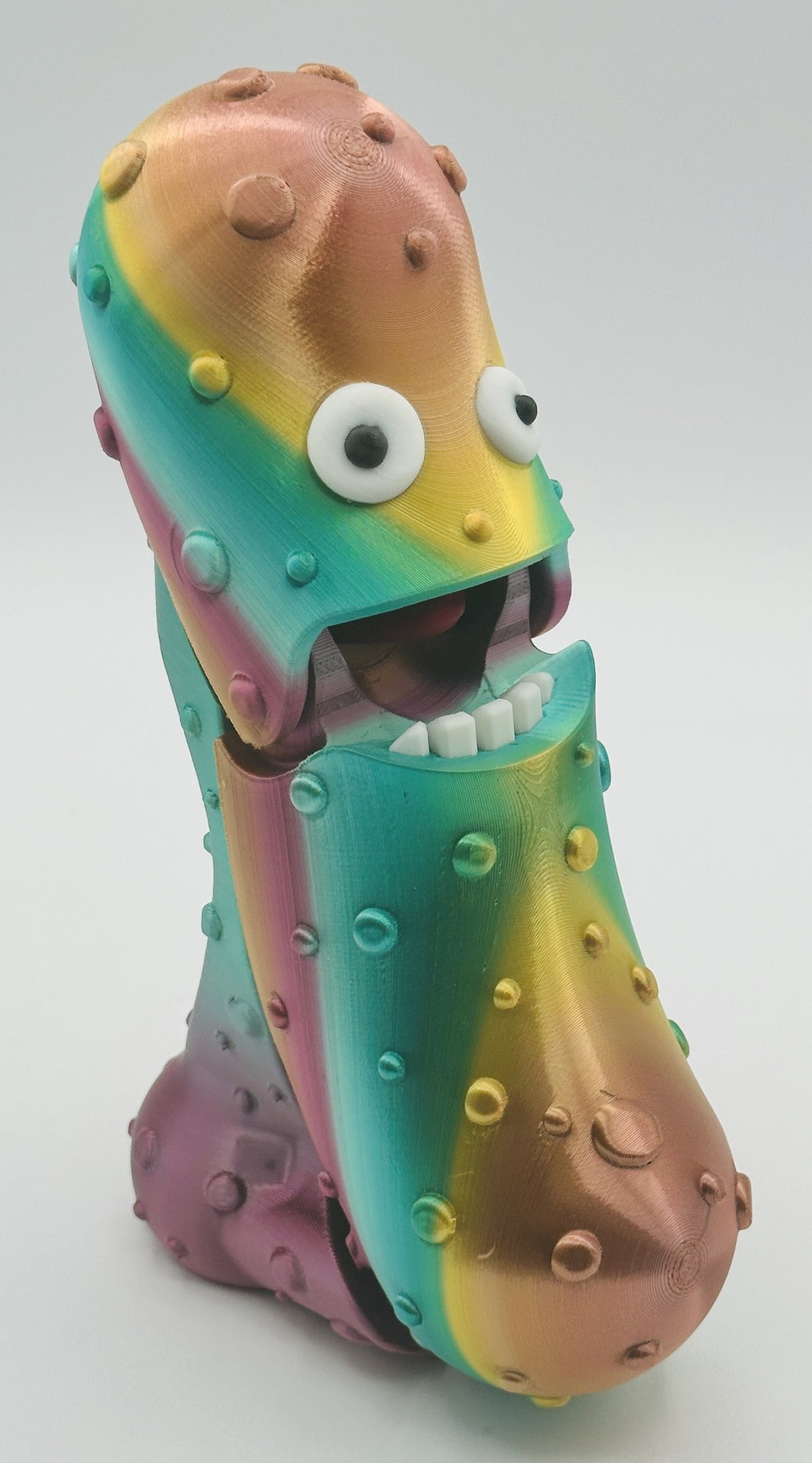 Metallic Rainbow - 7" Articulated Tickle Pickle with Butt stand