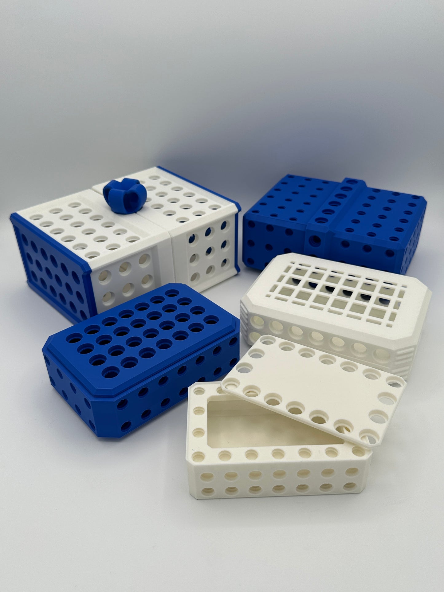 Blue & White Extremely Annoying Gift Box with 296 screws