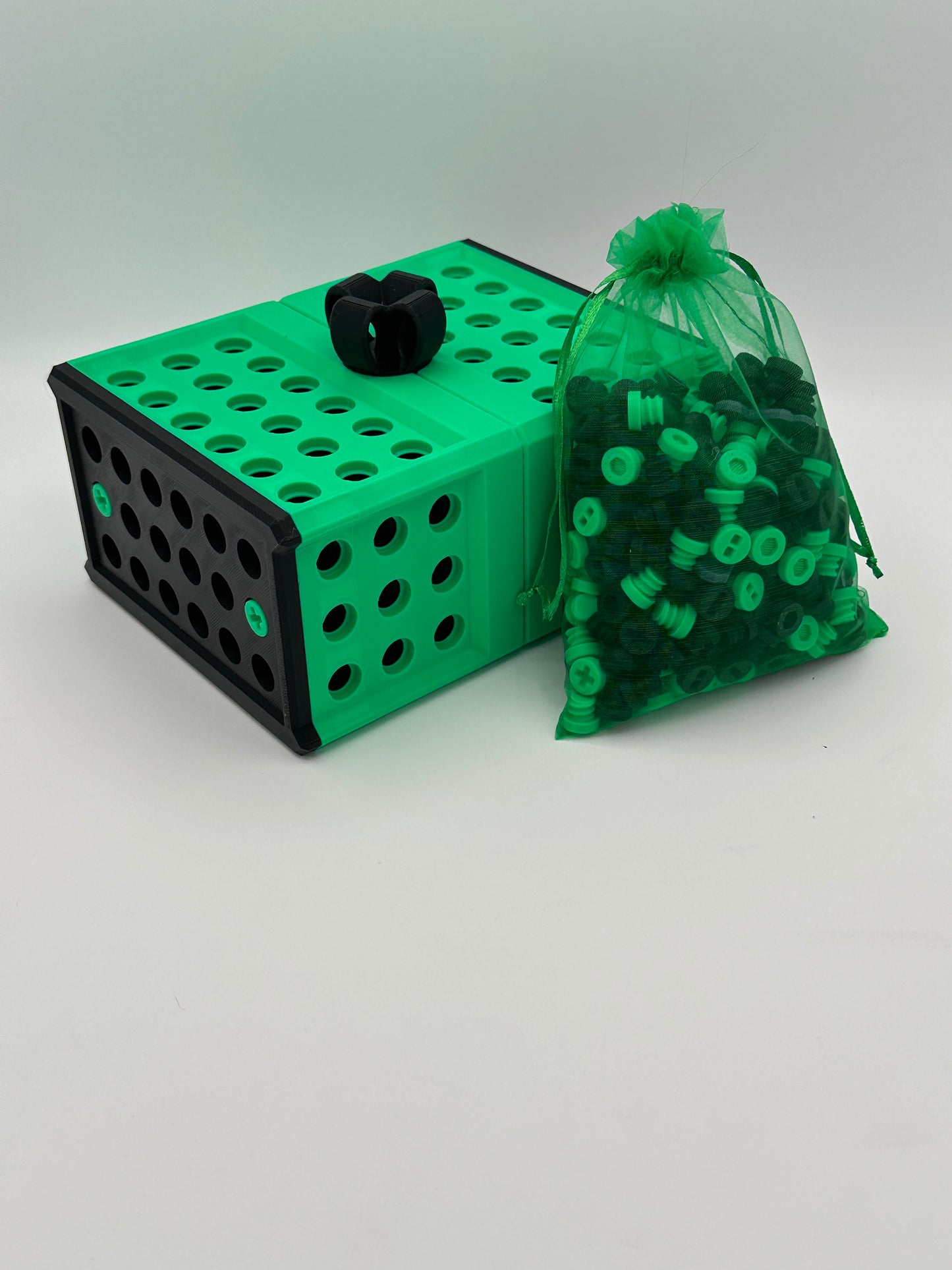 Green & Black Extremely Annoying Gift Box with 296 screws