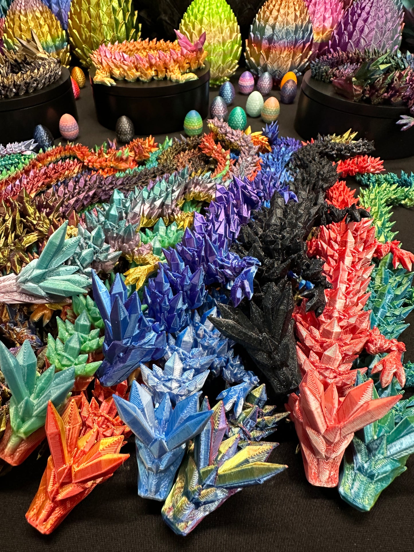 Crystal Dragon 14" w/ Egg - Multiple Colors