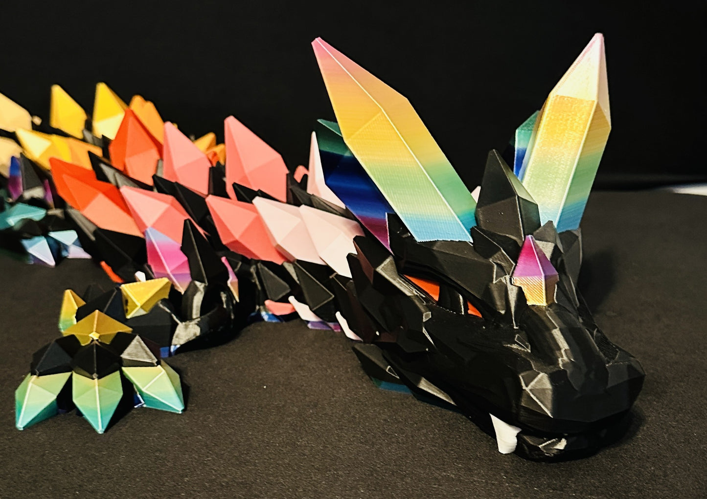 GIANT 80" Rainbow Crystal Dragon