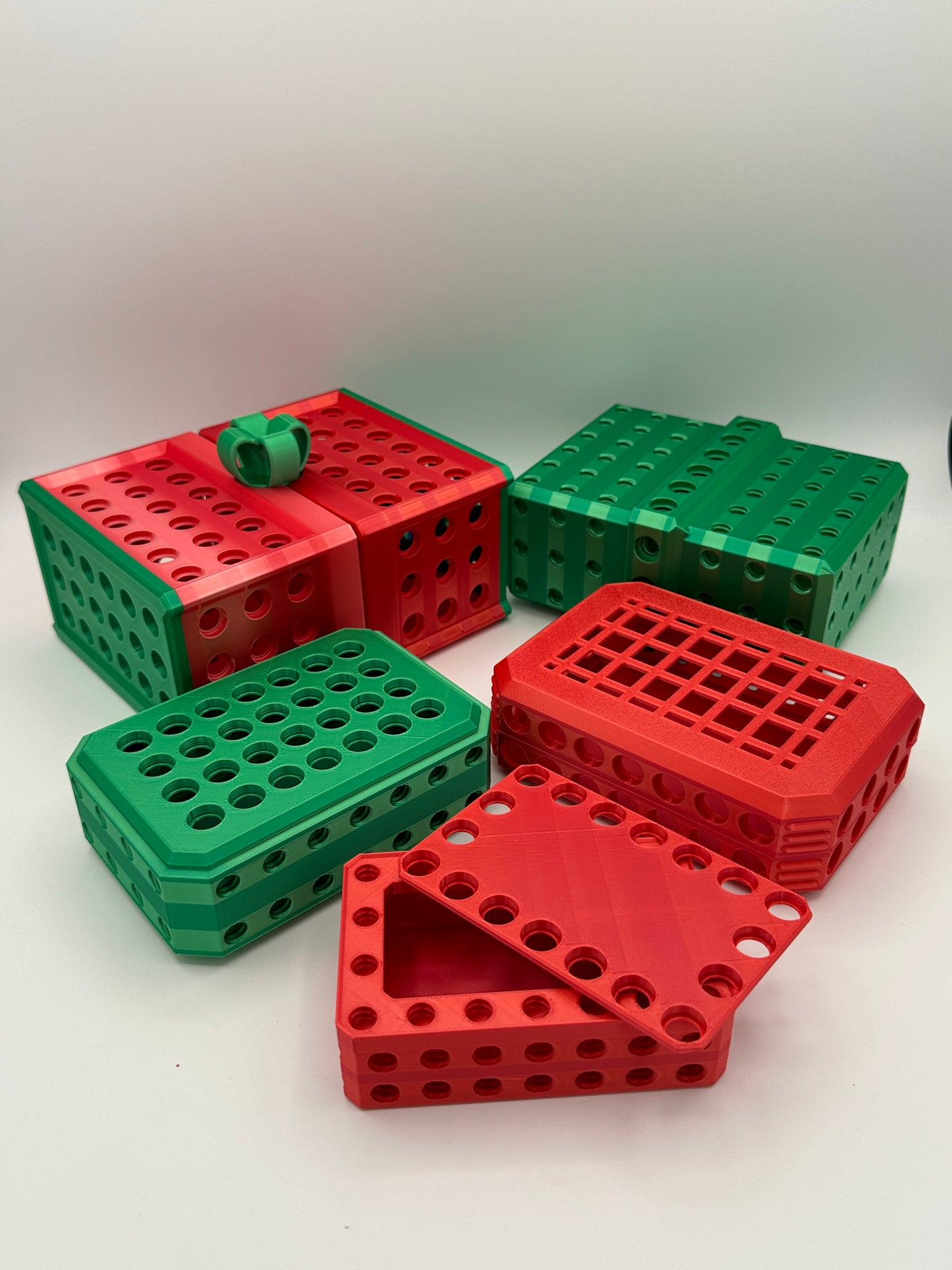 Red & Green Extremely Annoying Gift Box with 296 screws