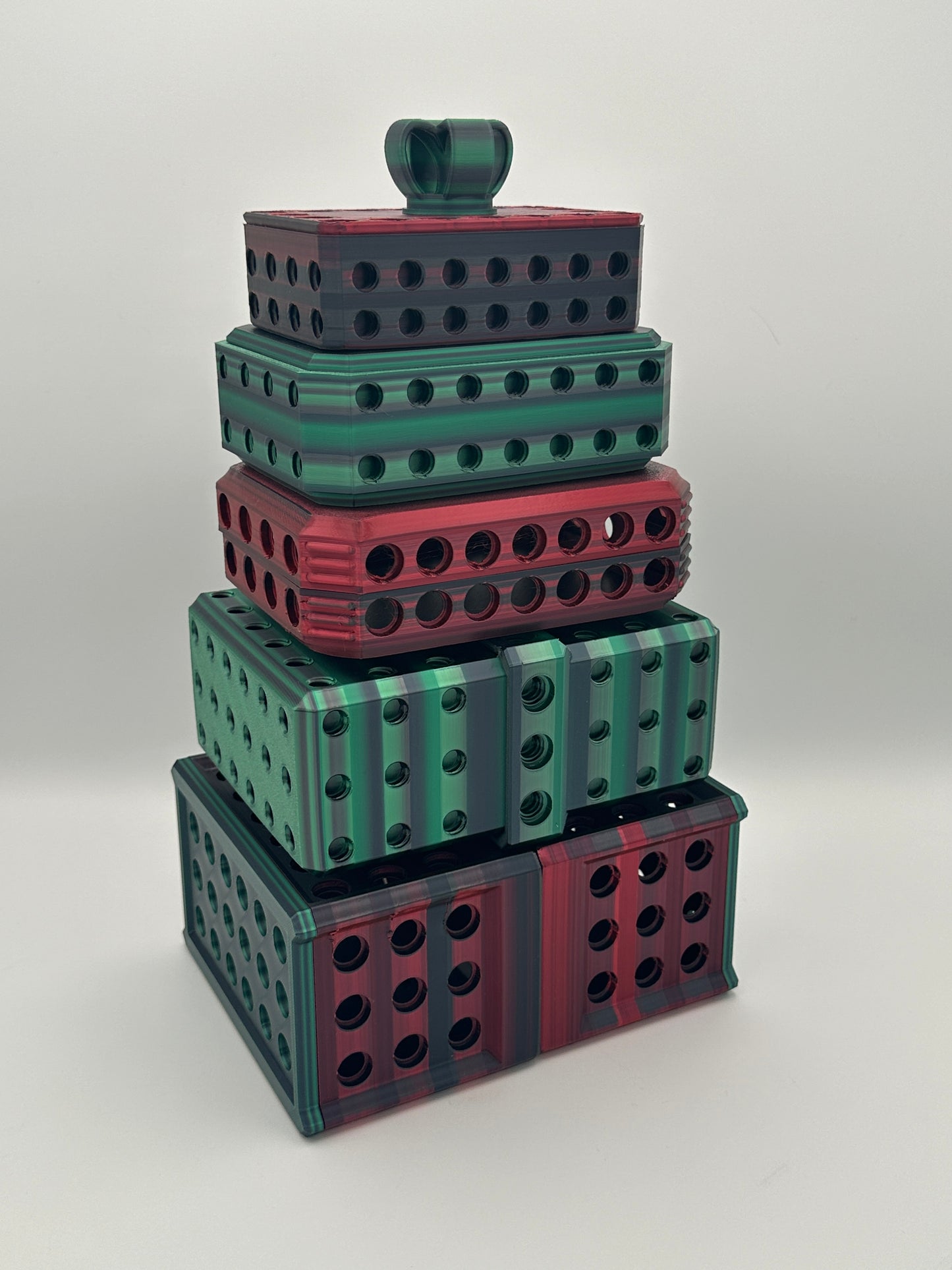 Red/Black & Green/Black Extremely Annoying Gift Box with 296 screws