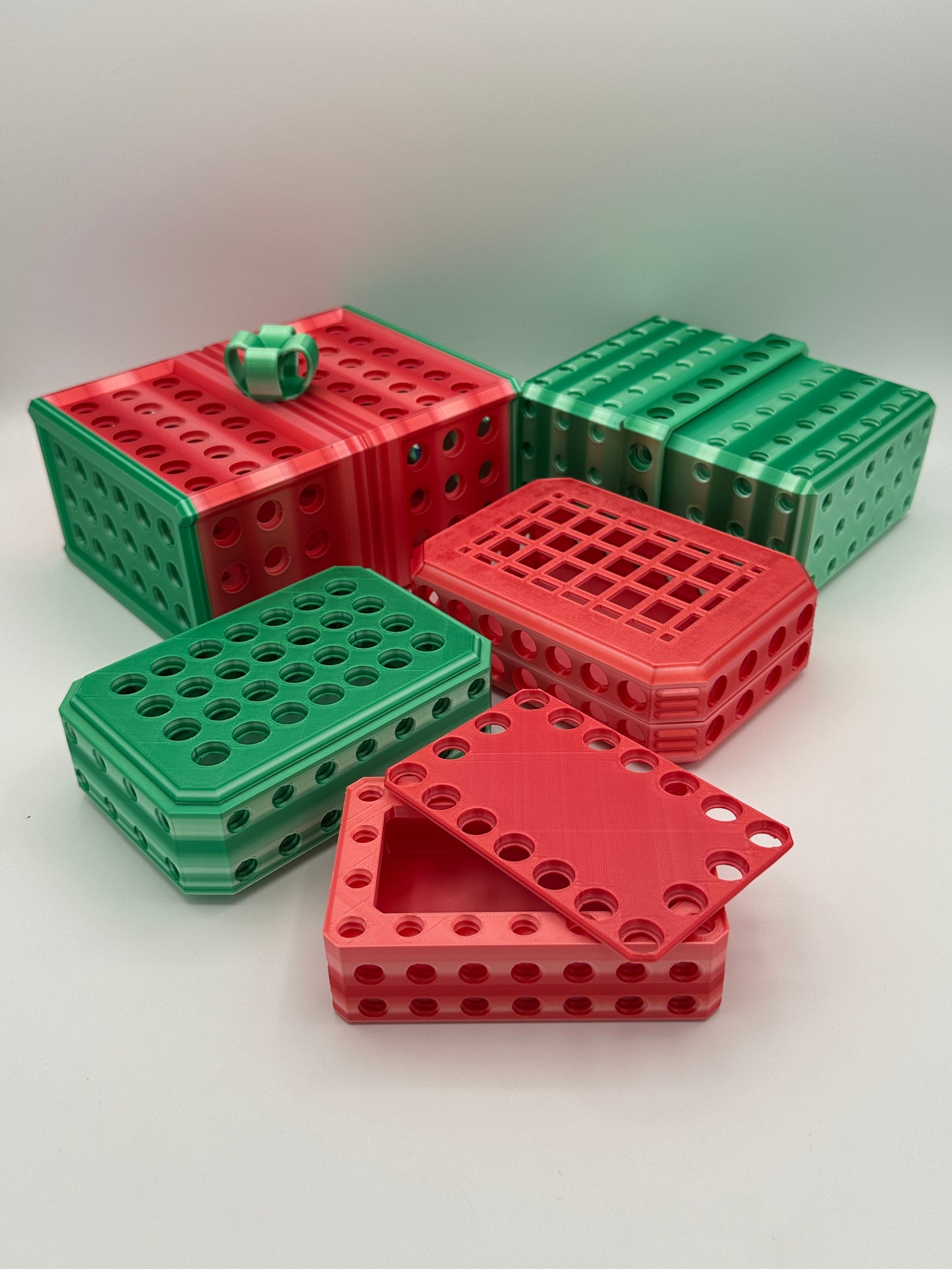 Red/White & Green/White Extremely Annoying Gift Box with 296 screws