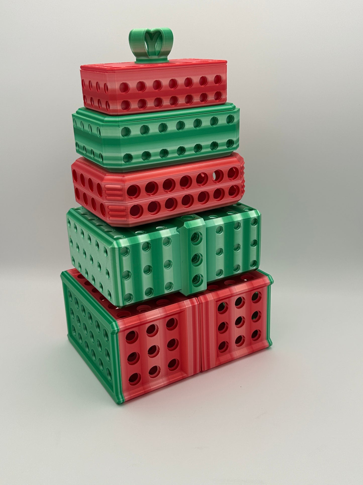 Red/White & Green/White Extremely Annoying Gift Box with 296 screws