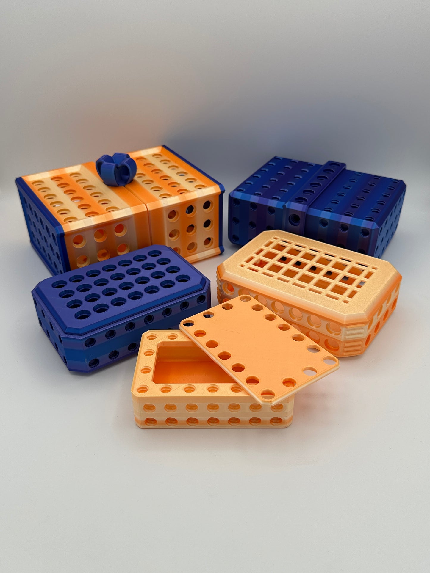 Orange & Blue Extremely Annoying Gift Box with 296 screws