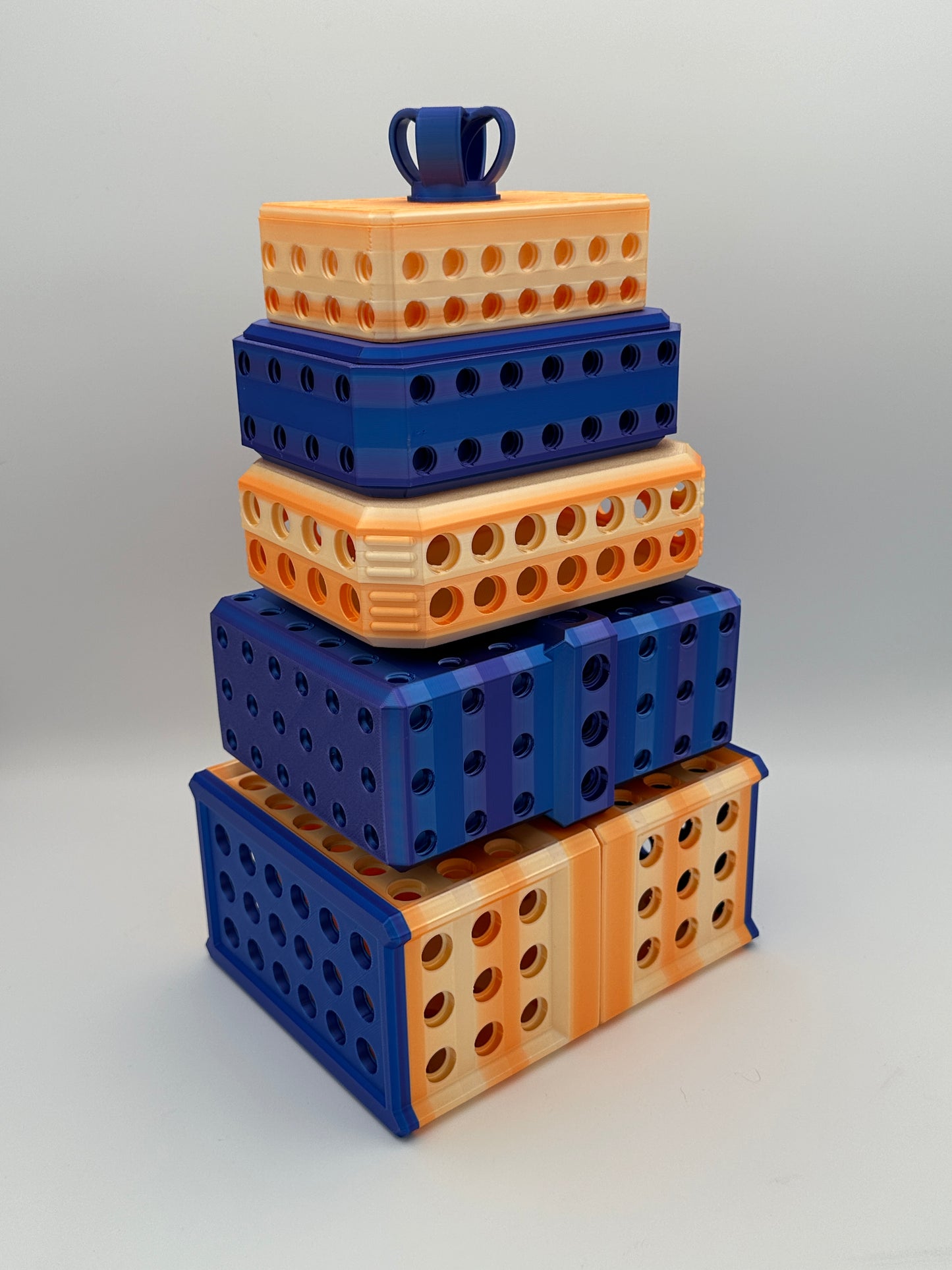 Orange & Blue Extremely Annoying Gift Box with 296 screws