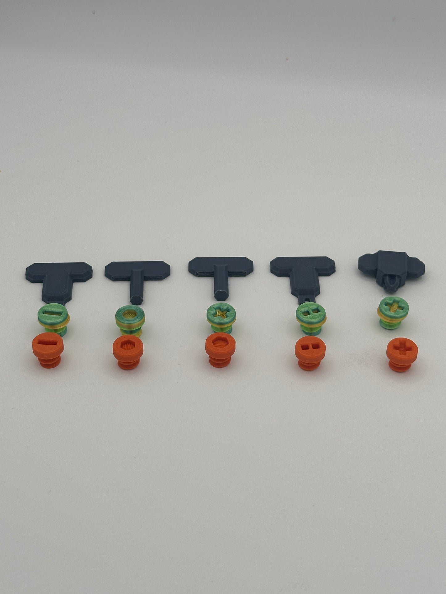 Orange & Green/Yellow Extremely Annoying Gift Box with 296 screws