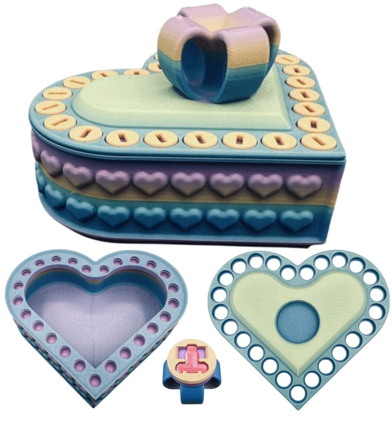 Heart Annoying Gift Box w/ 25 bolts - Multiple Color Combinations