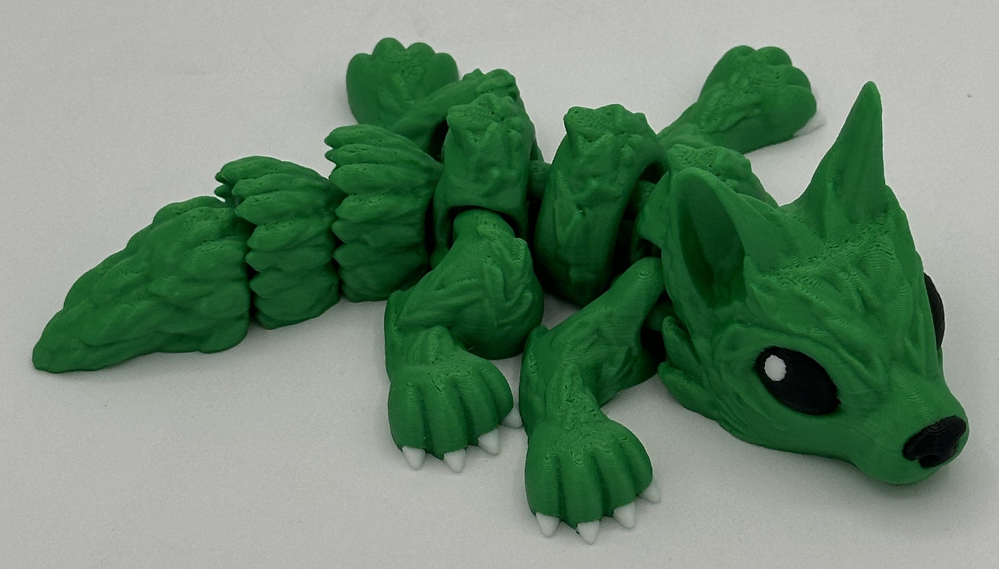 Wolf Pup - 6.5" Flexi Articulated Pet - Multiple Colors
