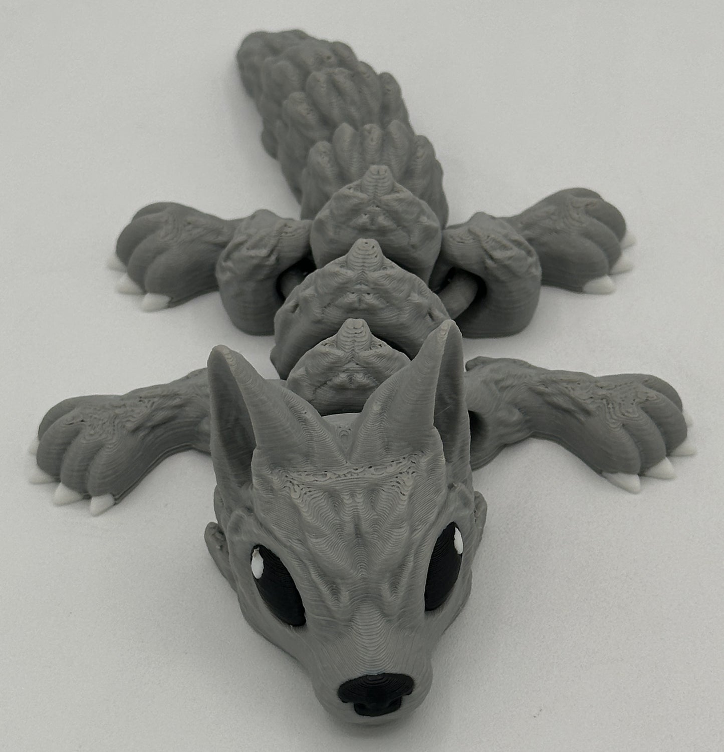Wolf Pup - 6.5" Flexi Articulated Pet - Multiple Colors