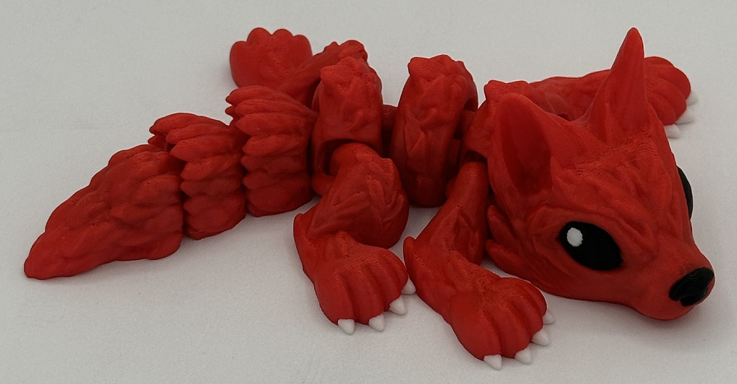 Wolf Pup - 6.5" Flexi Articulated Pet - Multiple Colors