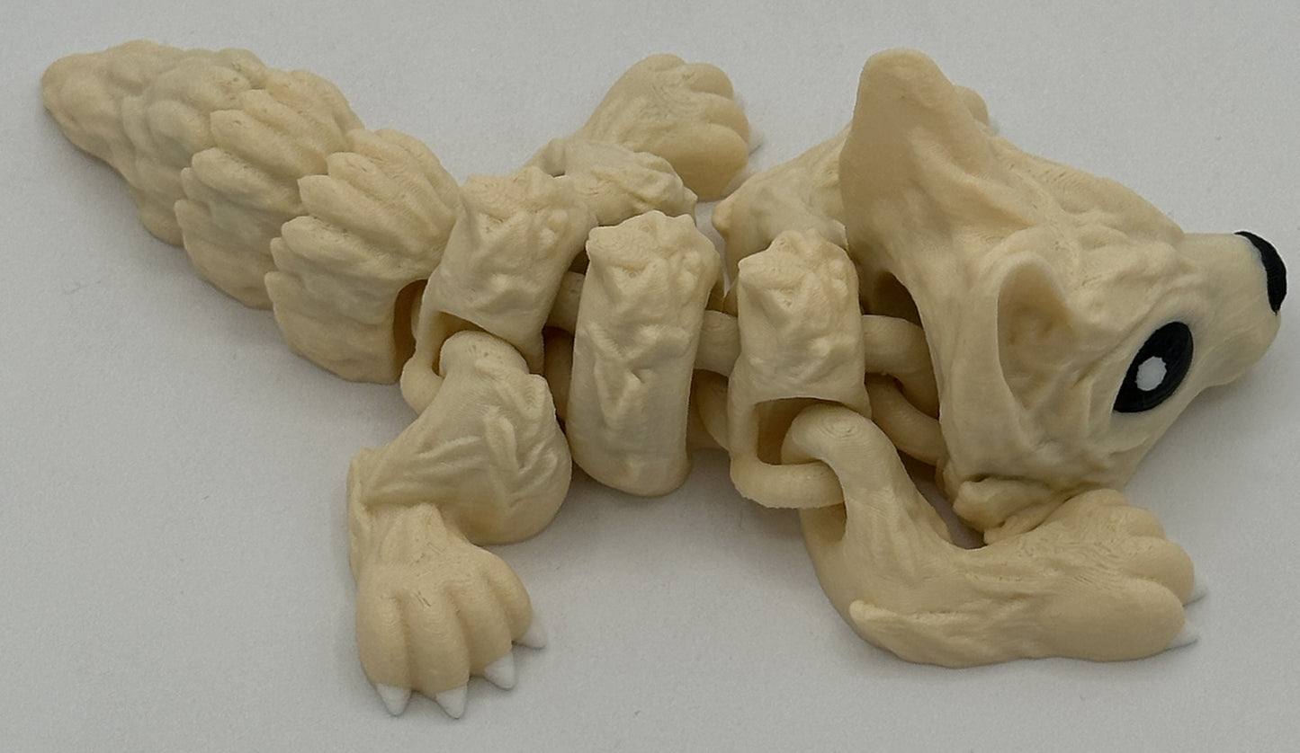 Wolf Pup - 6.5" Flexi Articulated Pet - Multiple Colors