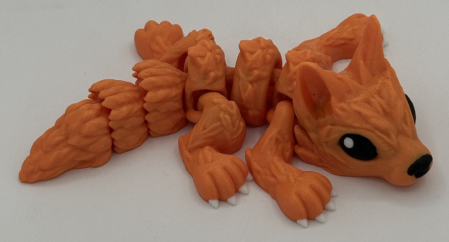 Wolf Pup - 6.5" Flexi Articulated Pet - Multiple Colors