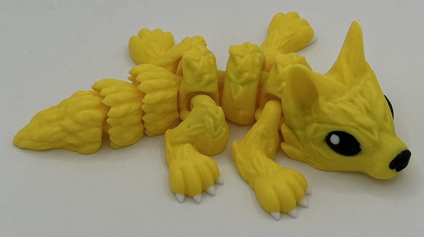 Wolf Pup - 6.5" Flexi Articulated Pet - Multiple Colors