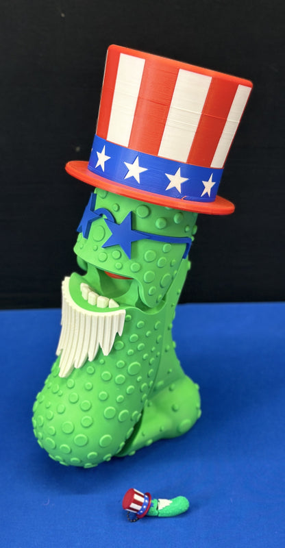 Uncle Sam - Giant 12" Articulated Tickle Pickle with Butt stand