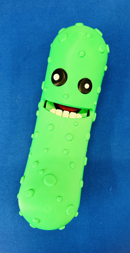 Green - Giant 12" Articulated Tickle Pickle with Butt stand