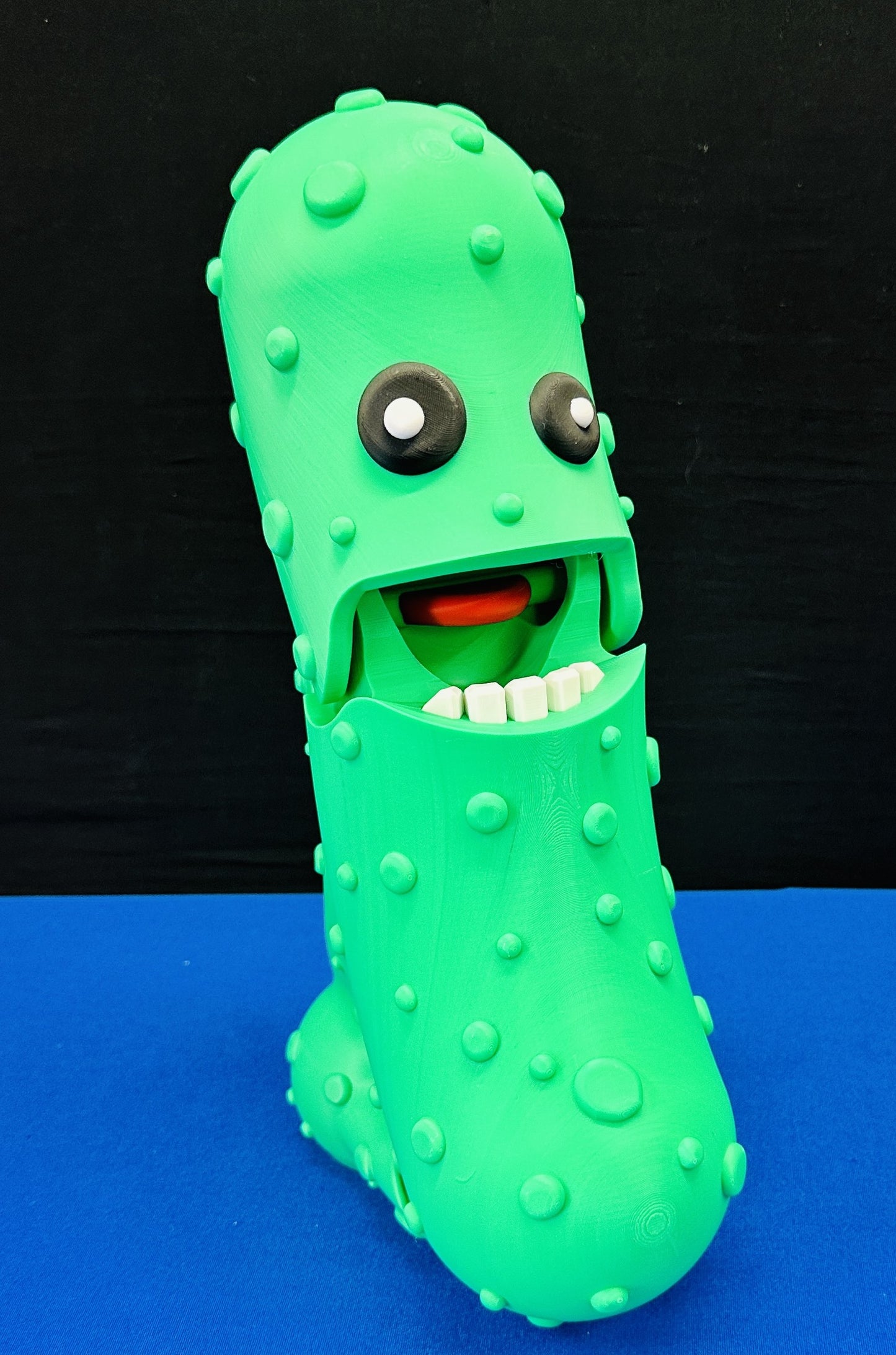 Green - Giant 12" Articulated Tickle Pickle with Butt stand