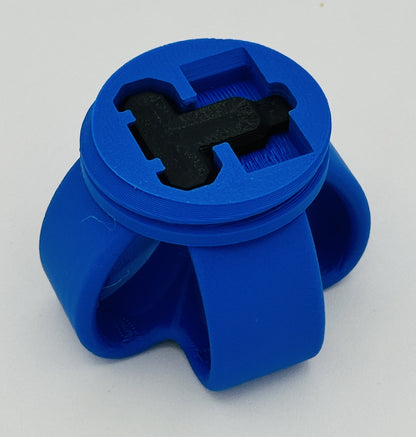 Black & Blue Annoying Gift Box 4x4x3" with 20 bolts + 3 Mini Figures