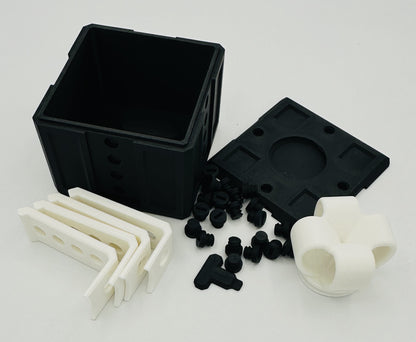 Black & White Annoying Gift Box 4x4x3" with 20 bolts + 3 Mini Figures