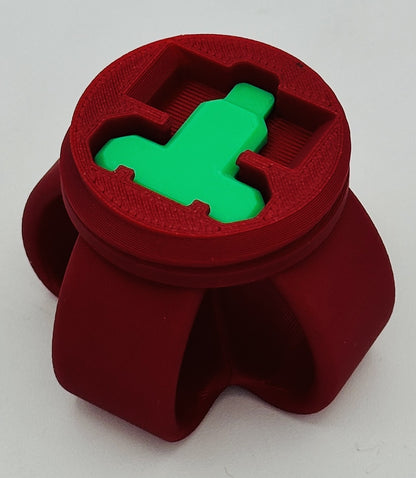 Green & Red Annoying Gift Box 4x4x3" with 20 bolts + 3 Mini Figures