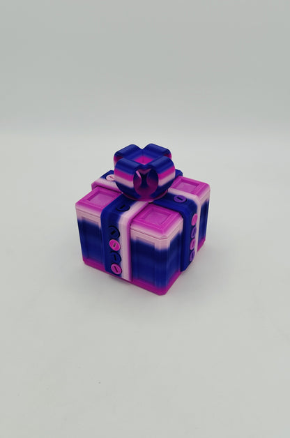 Purple Rainbow Annoying Gift Box 4x4x3" with 20 bolts + 3 Mini Figures