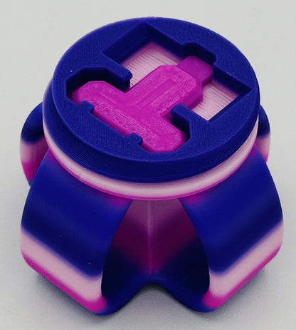 Purple Rainbow Annoying Gift Box 4x4x3" with 20 bolts + 3 Mini Figures