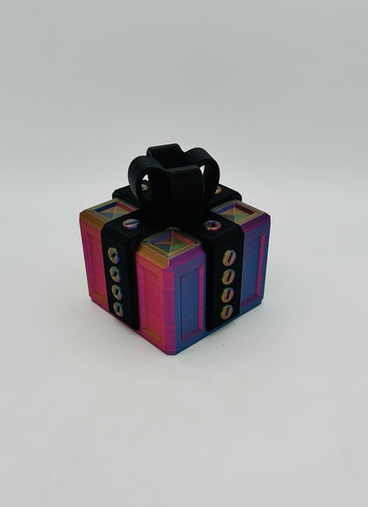 Golden/Purple/Red/Blue (4 tone shimmer) & Black Annoying Gift Box with 20 bolts & 3 Mini Figures