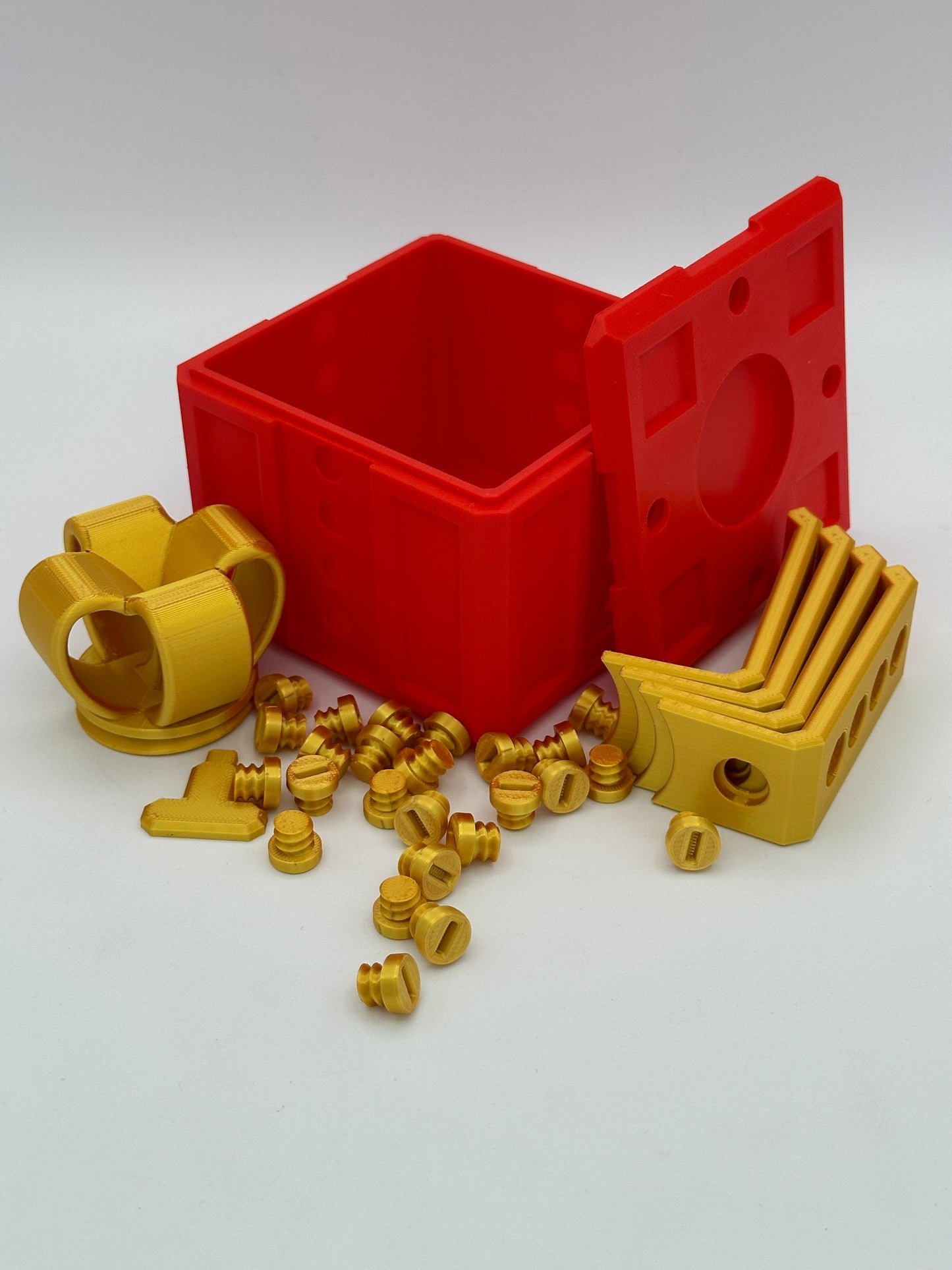 20 bolt Red & Gold Annoying Gift Box