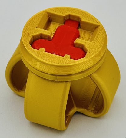 Red & Gold Annoying Gift Box 4x4x3" with 20 bolts + 3 Mini Figures